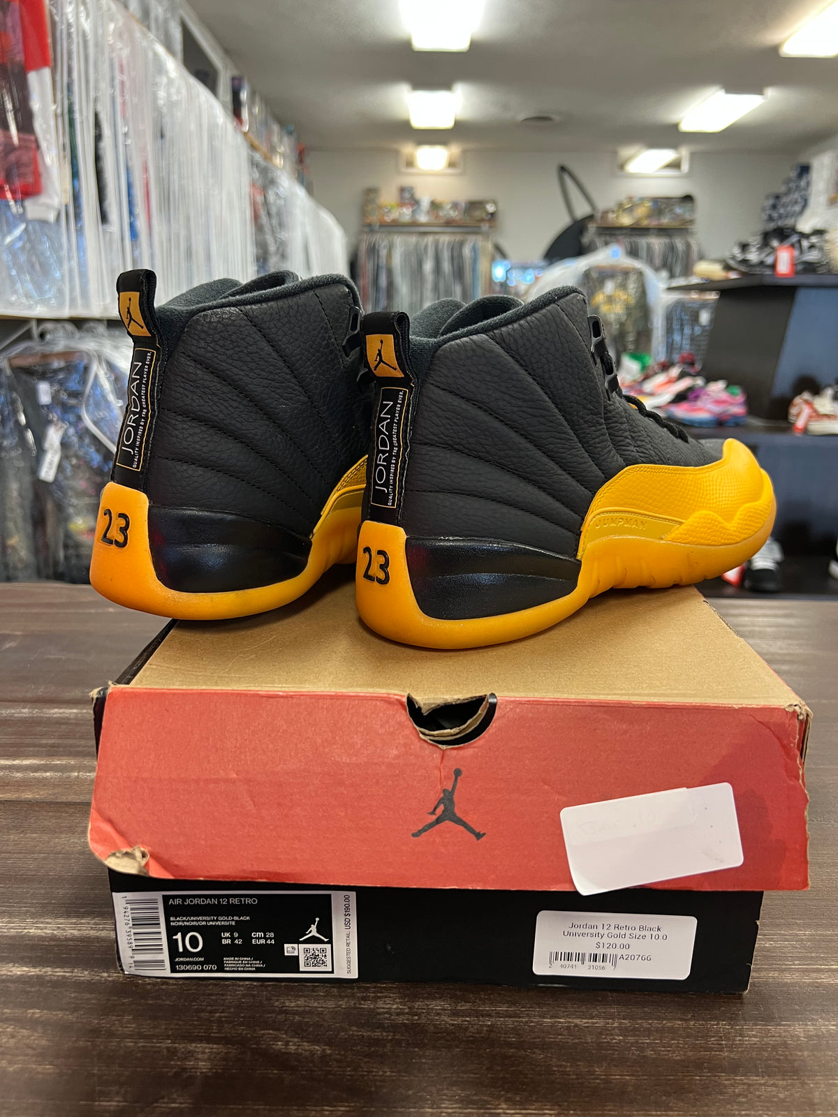 Jordan 12 Retro Black University Gold