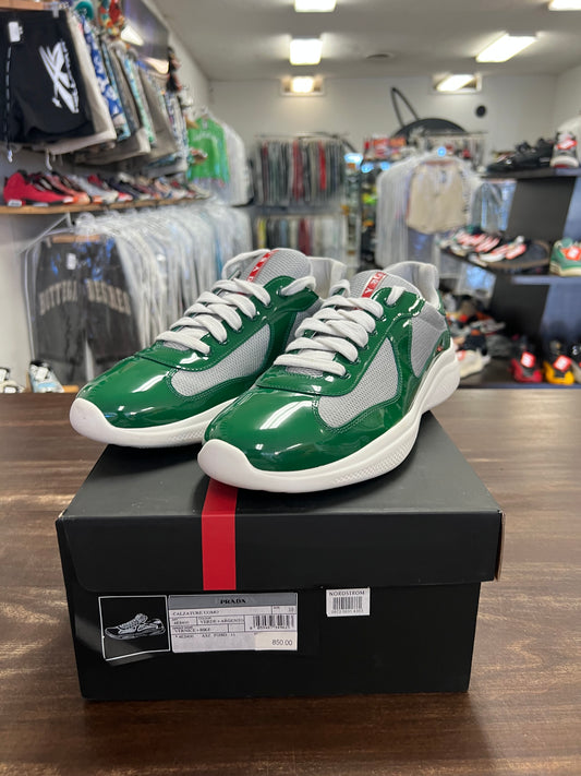 Prada America's Cup Patent Green White