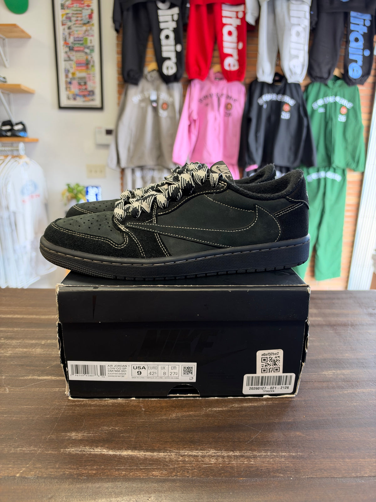 Jordan 1 Retro Low OG SP Travis Scott Black Phantom