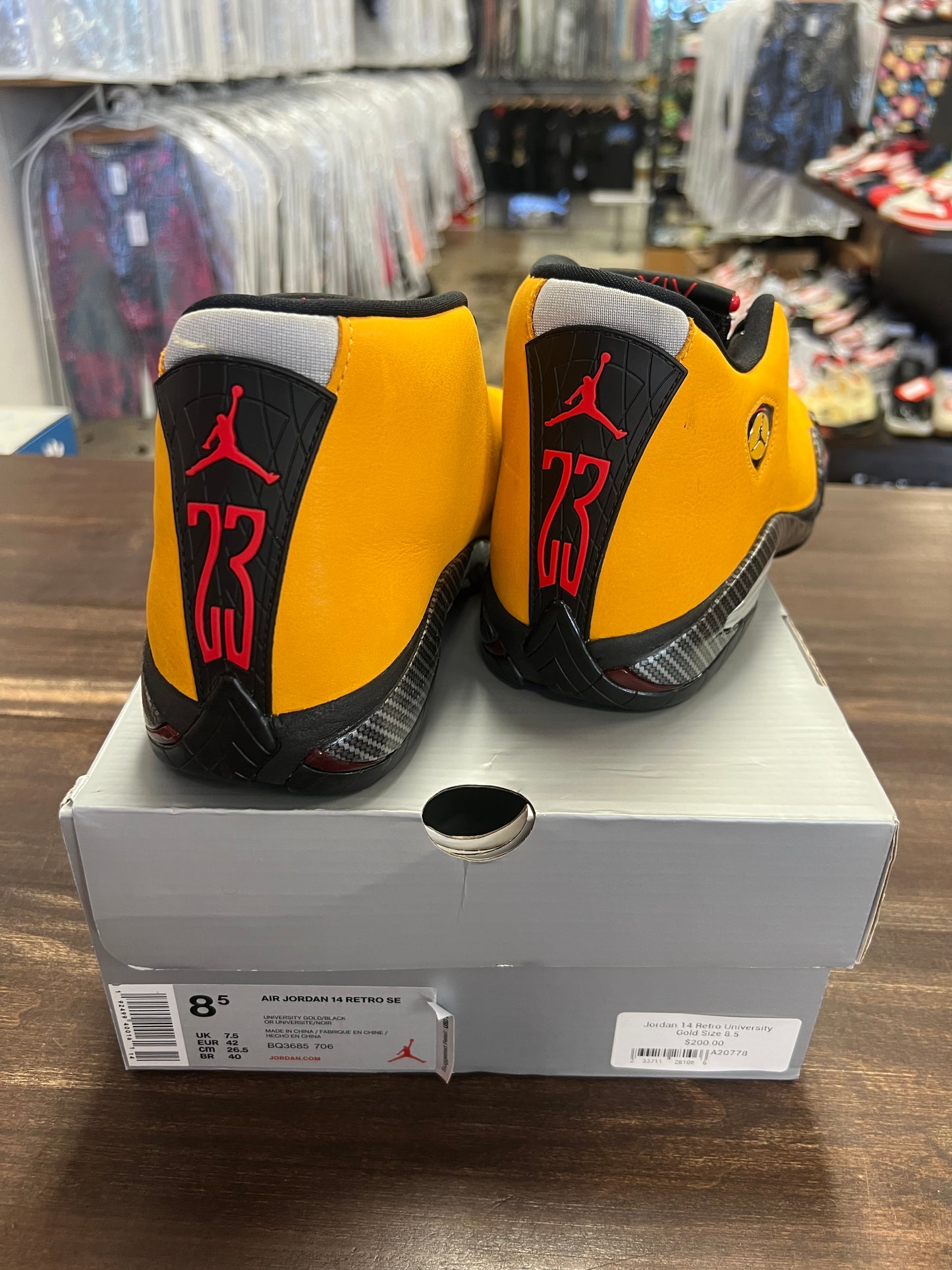 Jordan 14 Retro University Gold