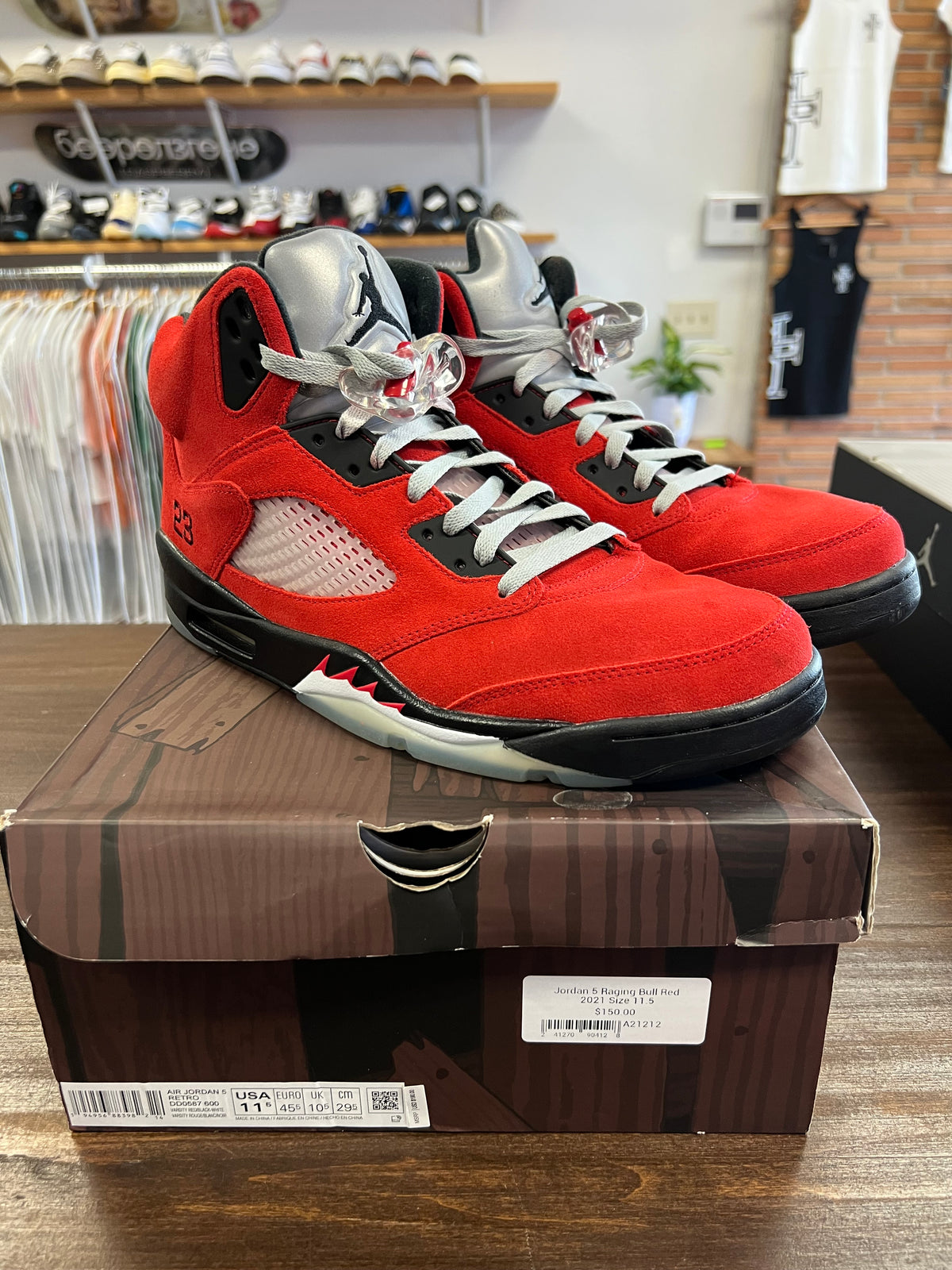 Jordan 5 Raging Bull Red 2021