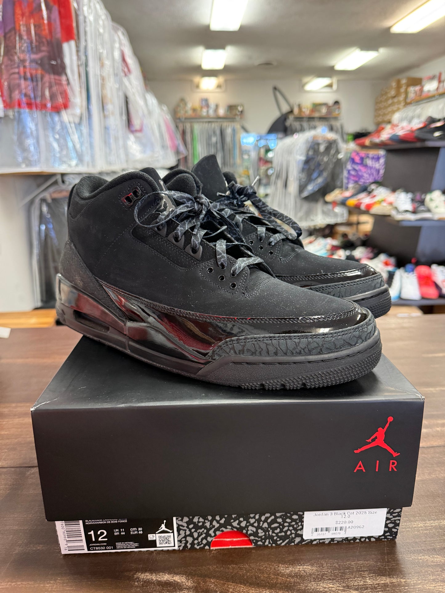 Jordan 3 Black Cat 2025
