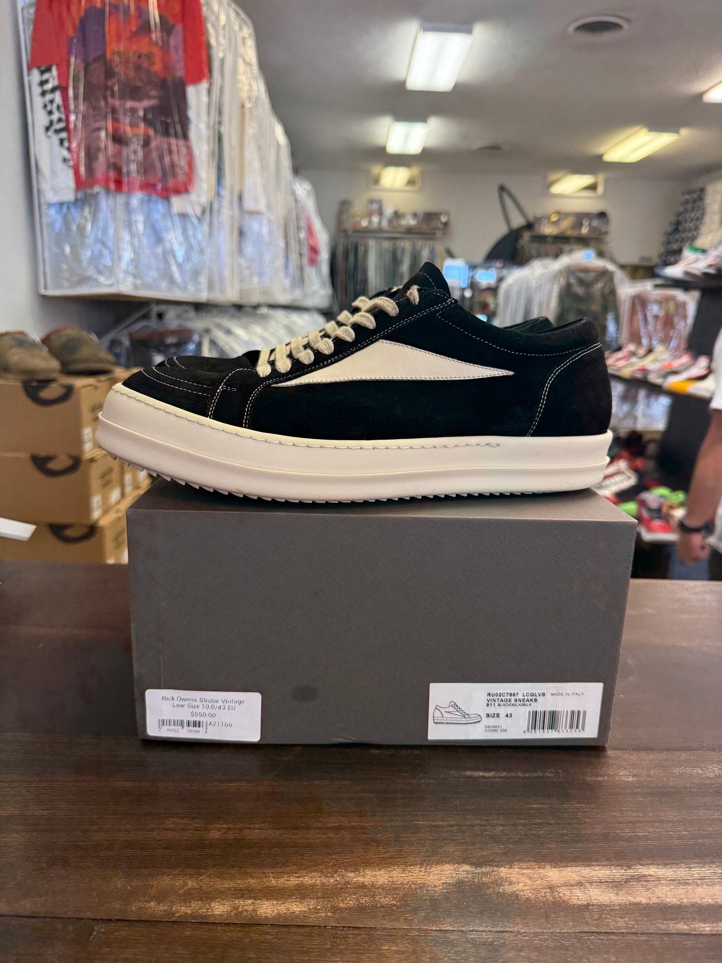 Rick Owens Strobe Vintage Low
