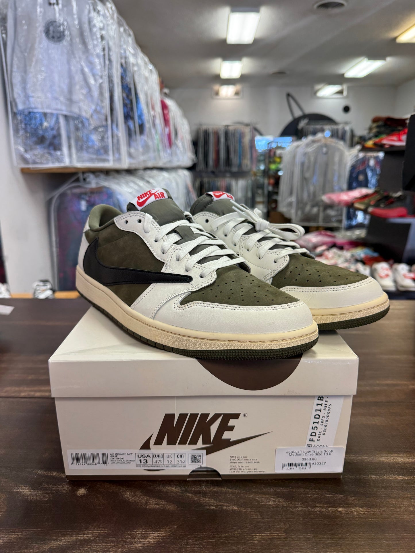 Jordan 1 Low Travis Scott Medium Olive