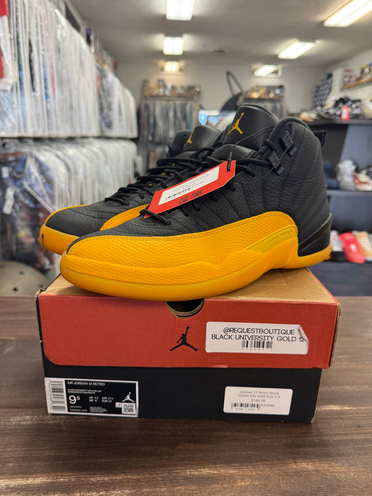 Jordan 12 Retro Black University Gold