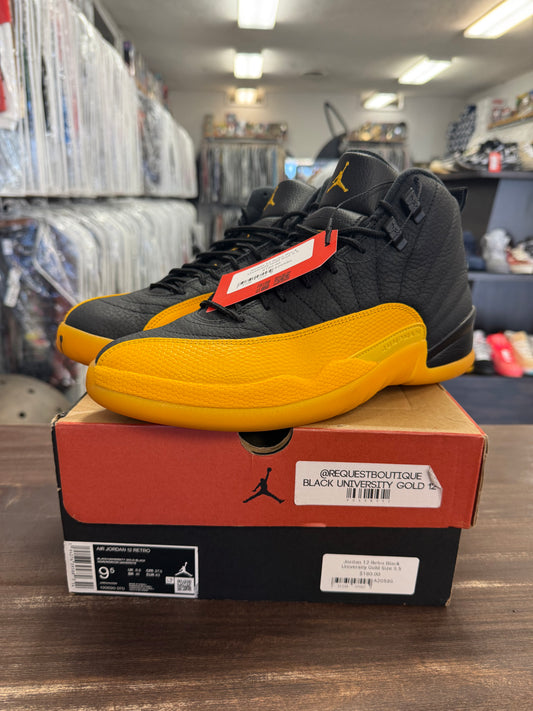 Jordan 12 Retro Black University Gold
