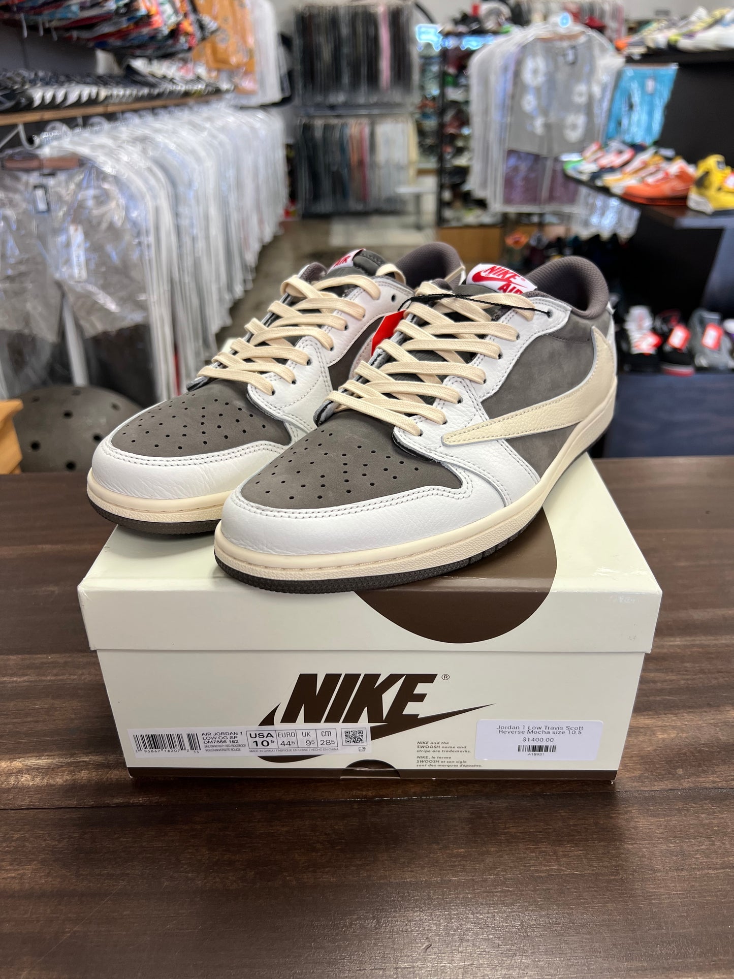 Jordan 1 Retro Low OG SP Travis Scott Reverse Mocha