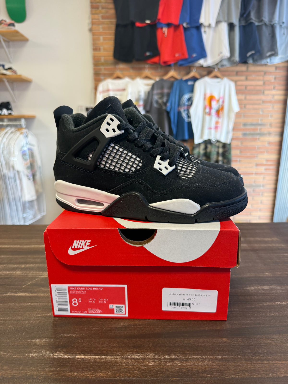 Jordan 4 White Thunder (GS)