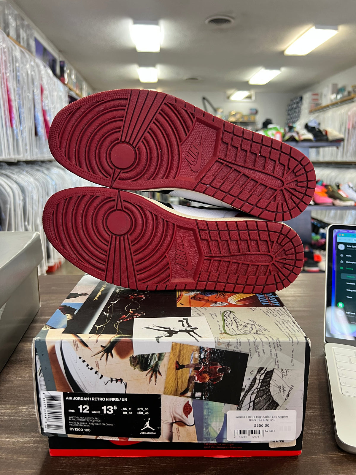 Jordan 1 Retro High Union Los Angeles Black Toe
