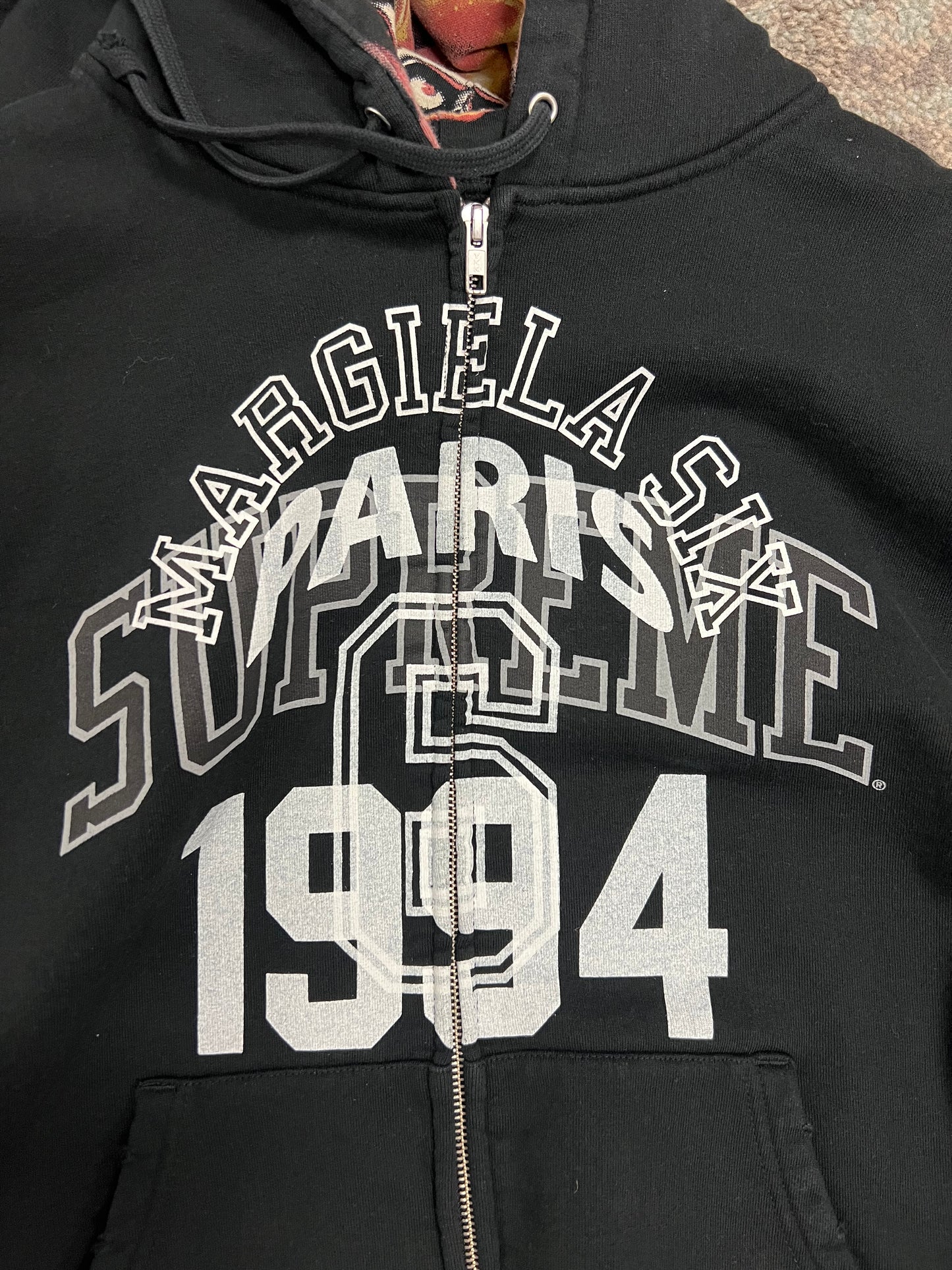 Supreme MM6 Maison Margiela Zip Up Black