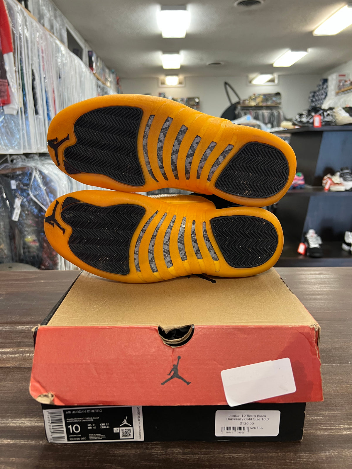 Jordan 12 Retro Black University Gold