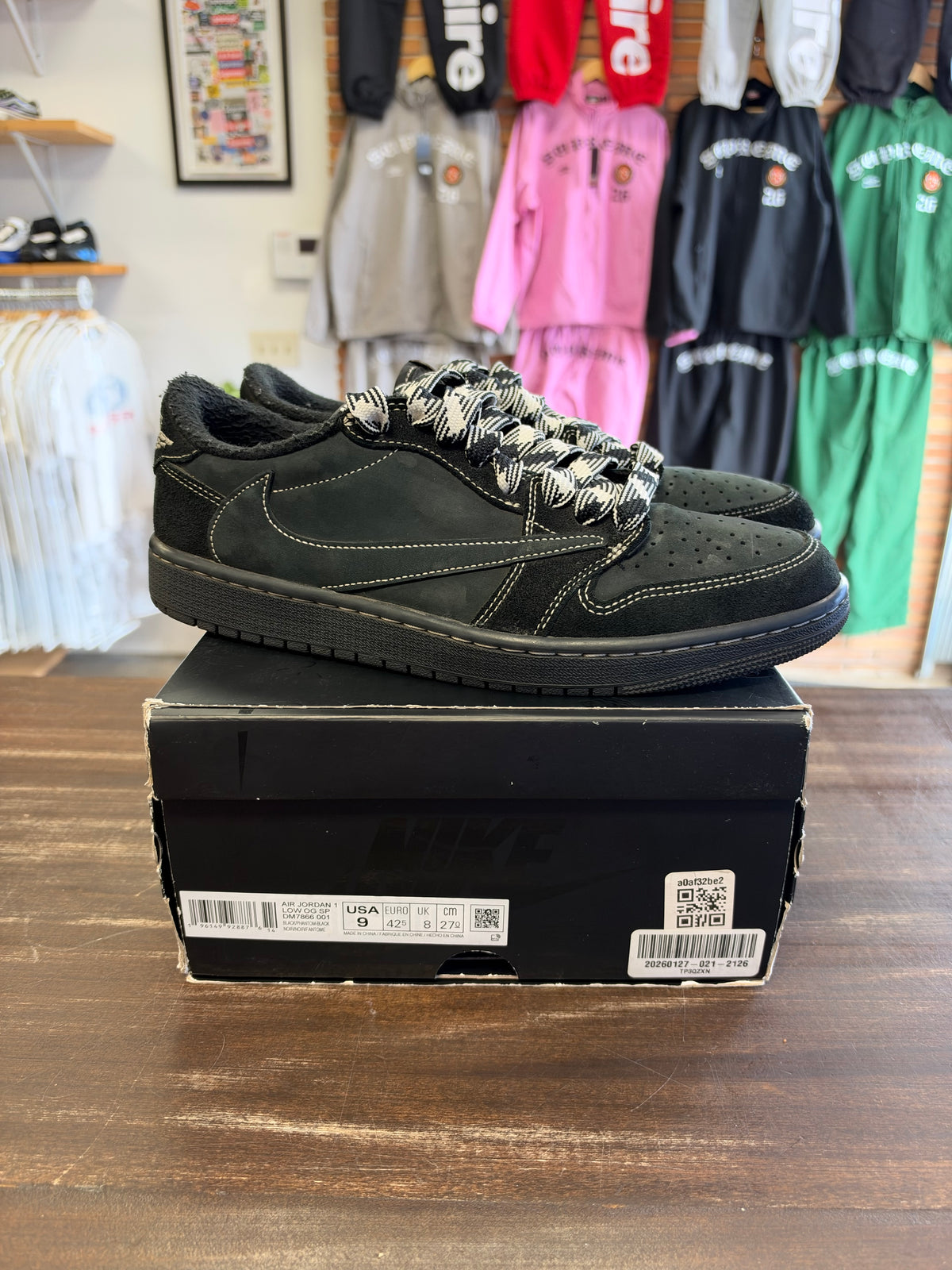 Jordan 1 Retro Low OG SP Travis Scott Black Phantom