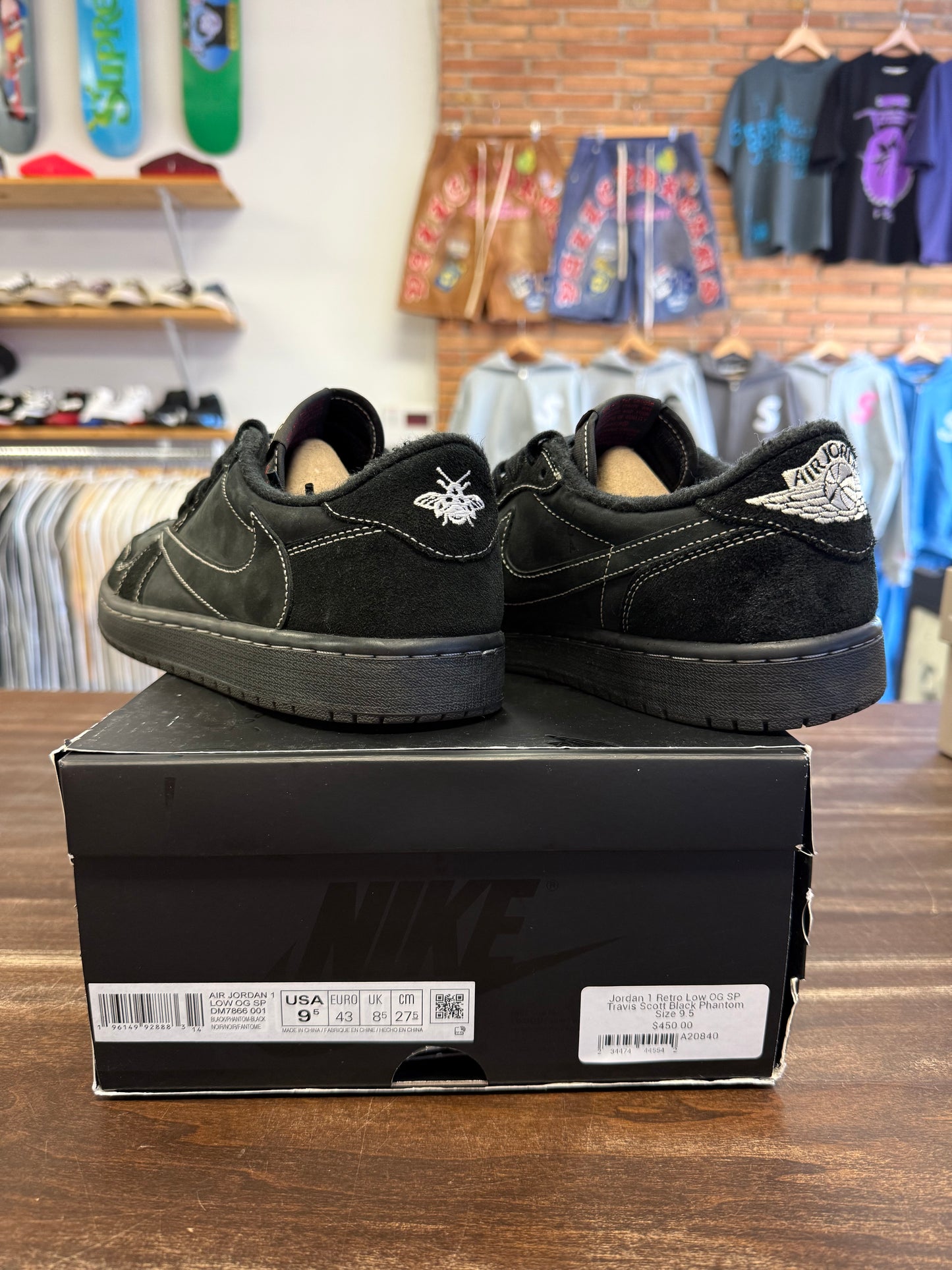 Jordan 1 Low Travis Scott Black Phantom