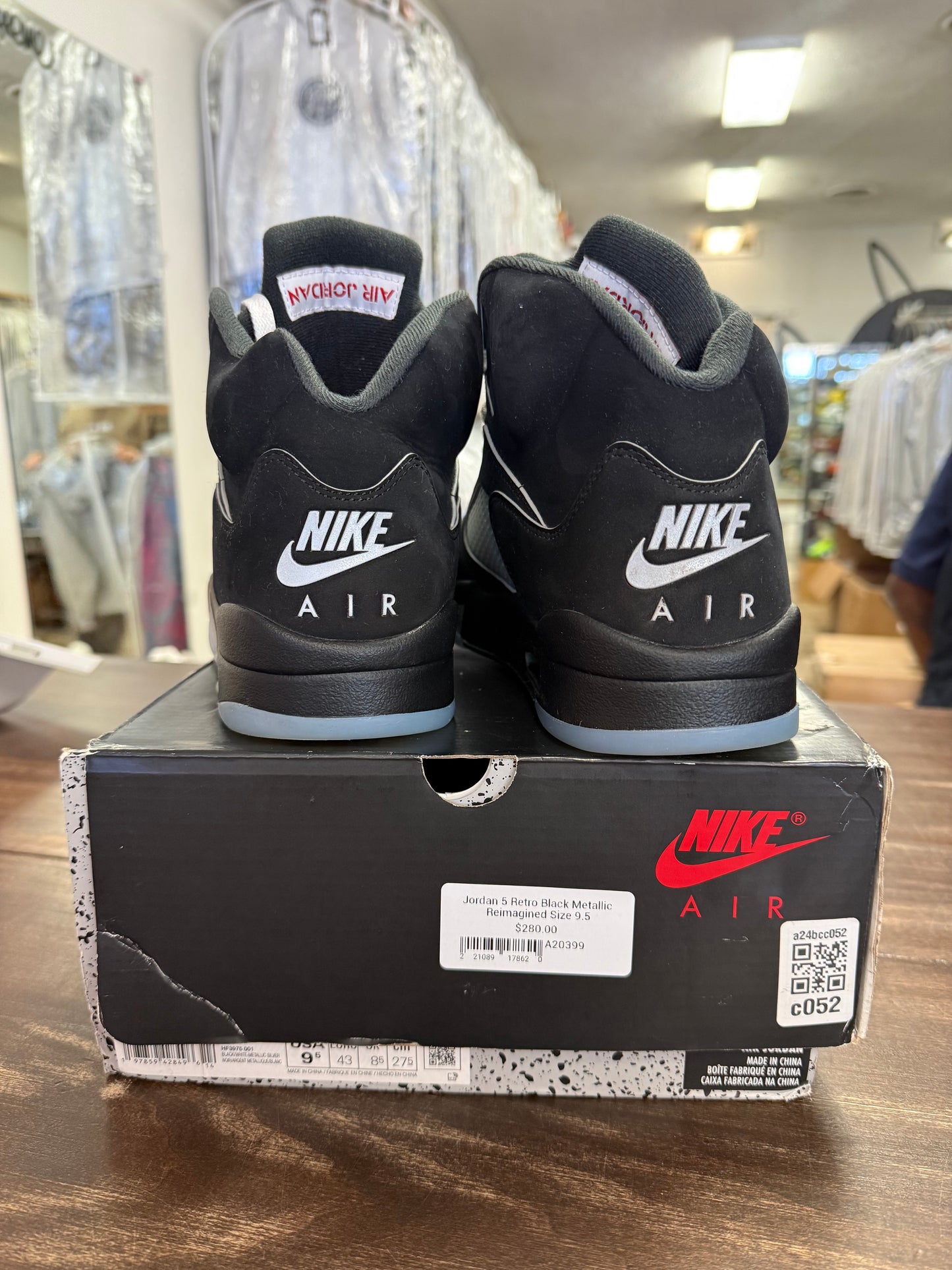 Jordan 5 Retro Black Metallic Reimagined