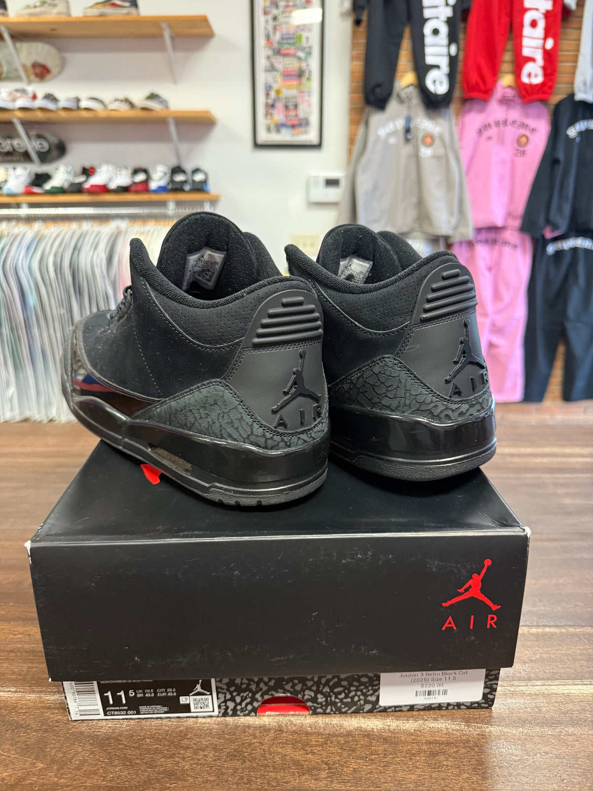 Jordan 3 Black Cat 2025