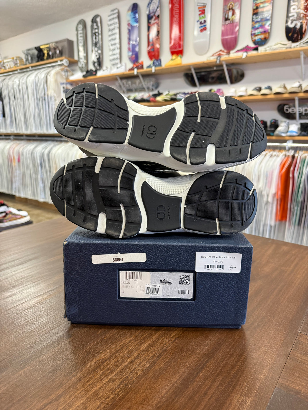 Dior B22 Blue Silver