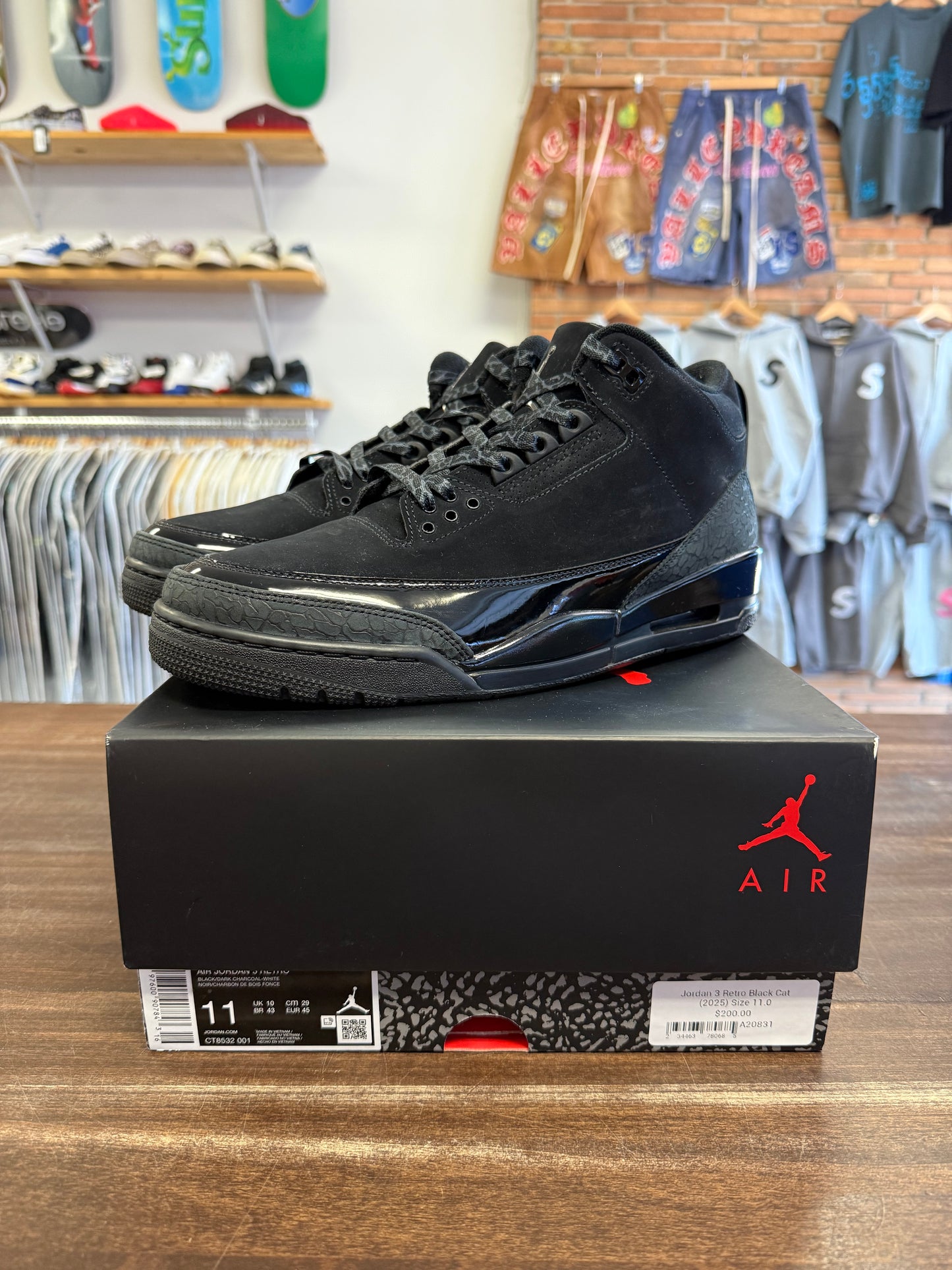 Jordan 3 Retro Black Cat (2025)