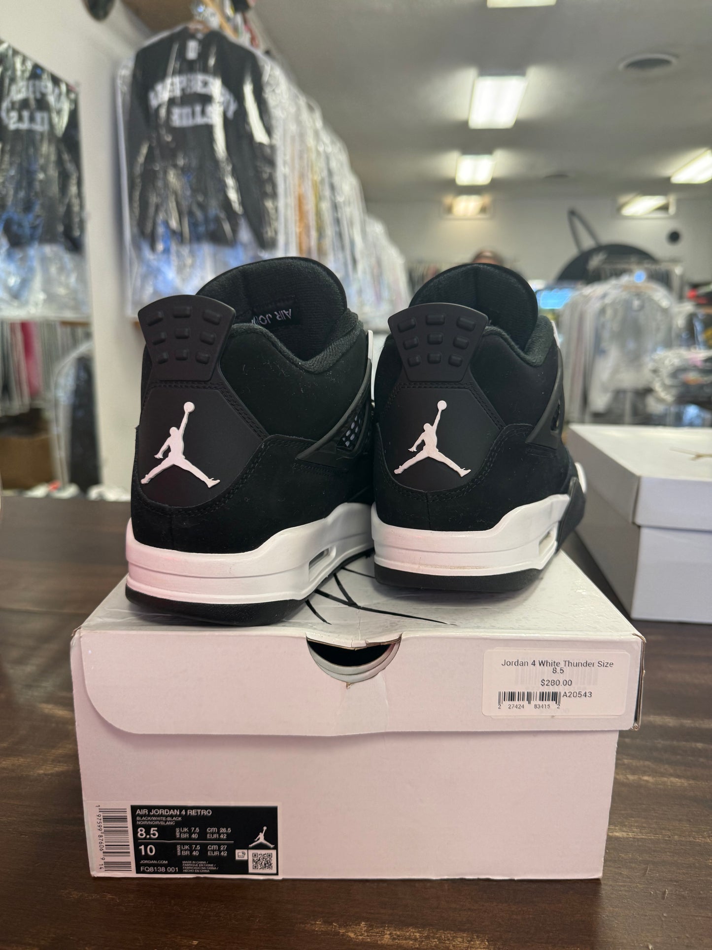 Jordan 4 White Thunder