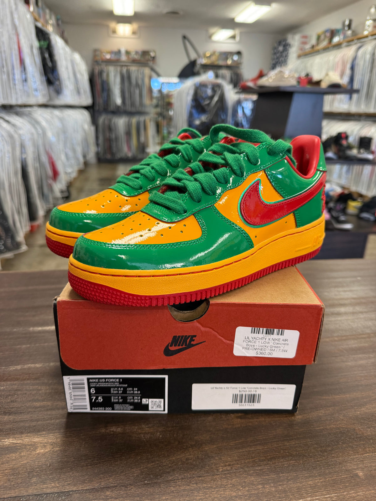 Nike Air Force 1 Low Lil Yachty Concrete Boys Lucky Green