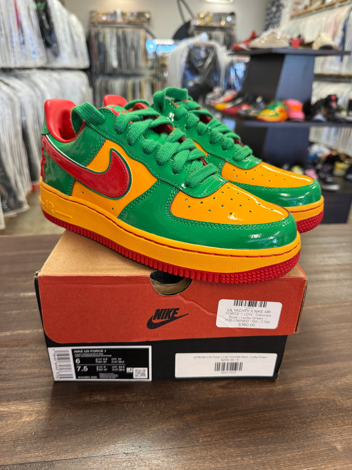 Nike Air Force 1 Low Lil Yachty Concrete Boys Lucky Green