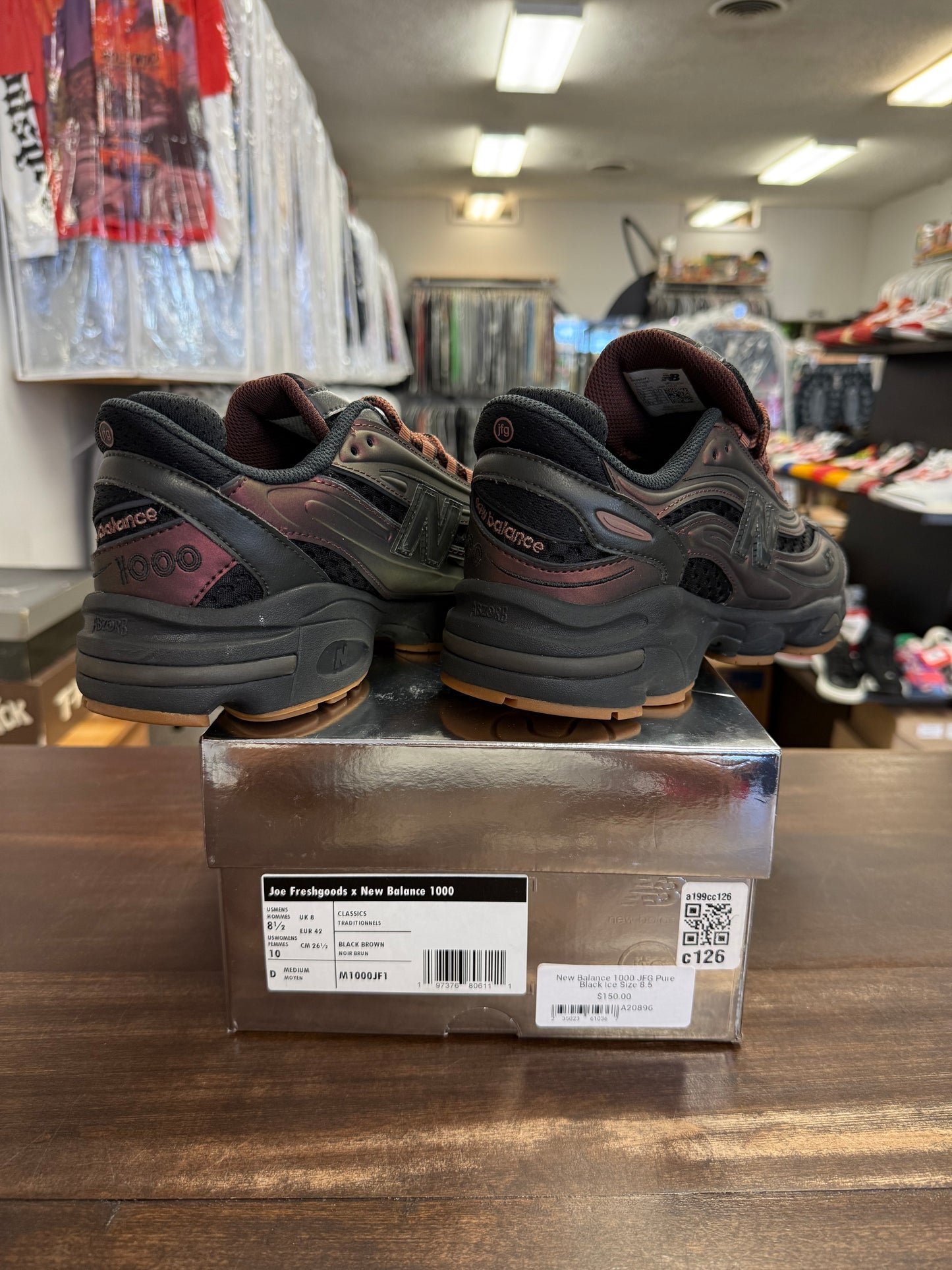 New Balance 1000 JFG Pure Black Ice