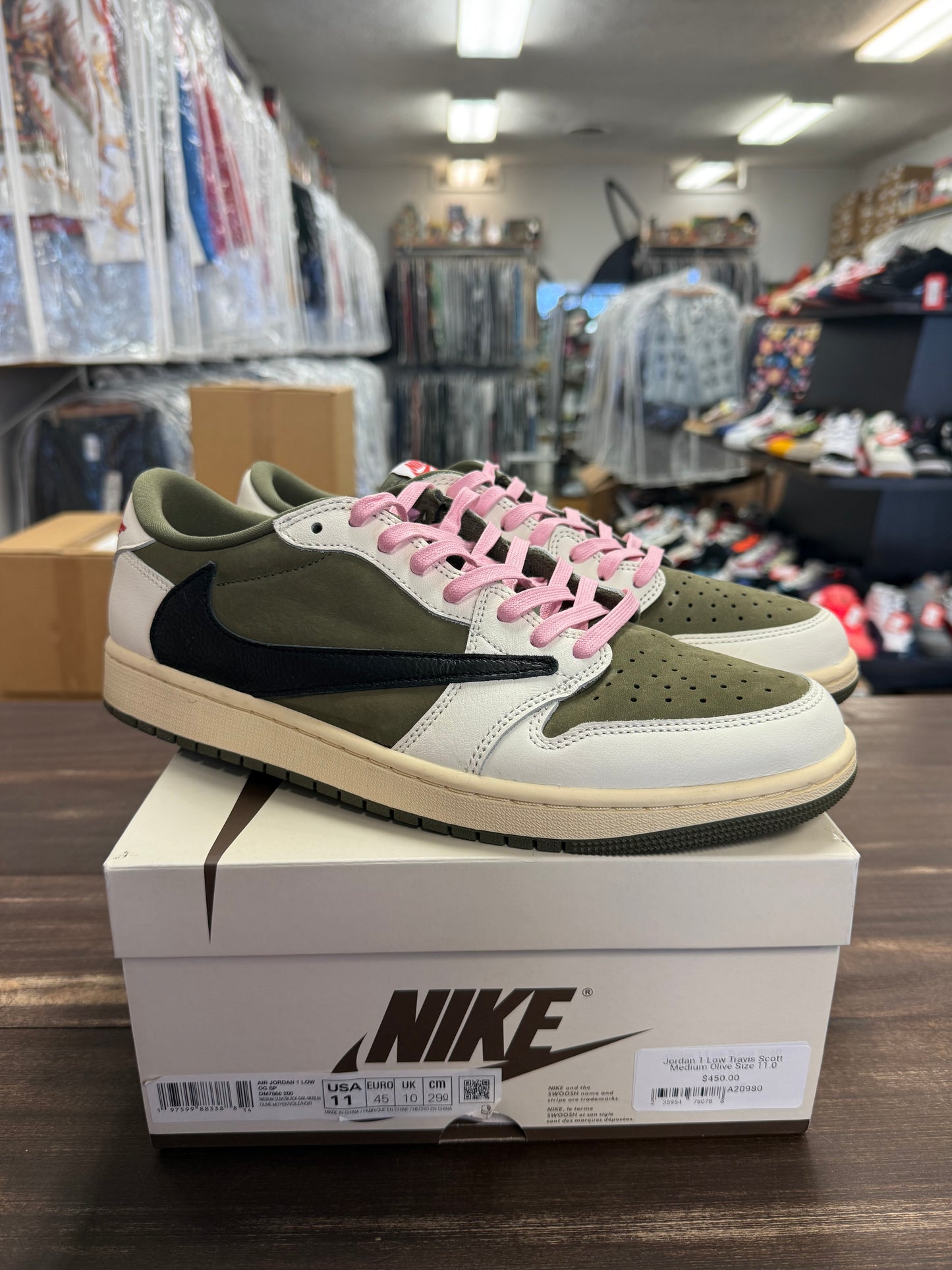 Jordan 1 Low Travis Scott Medium Olive