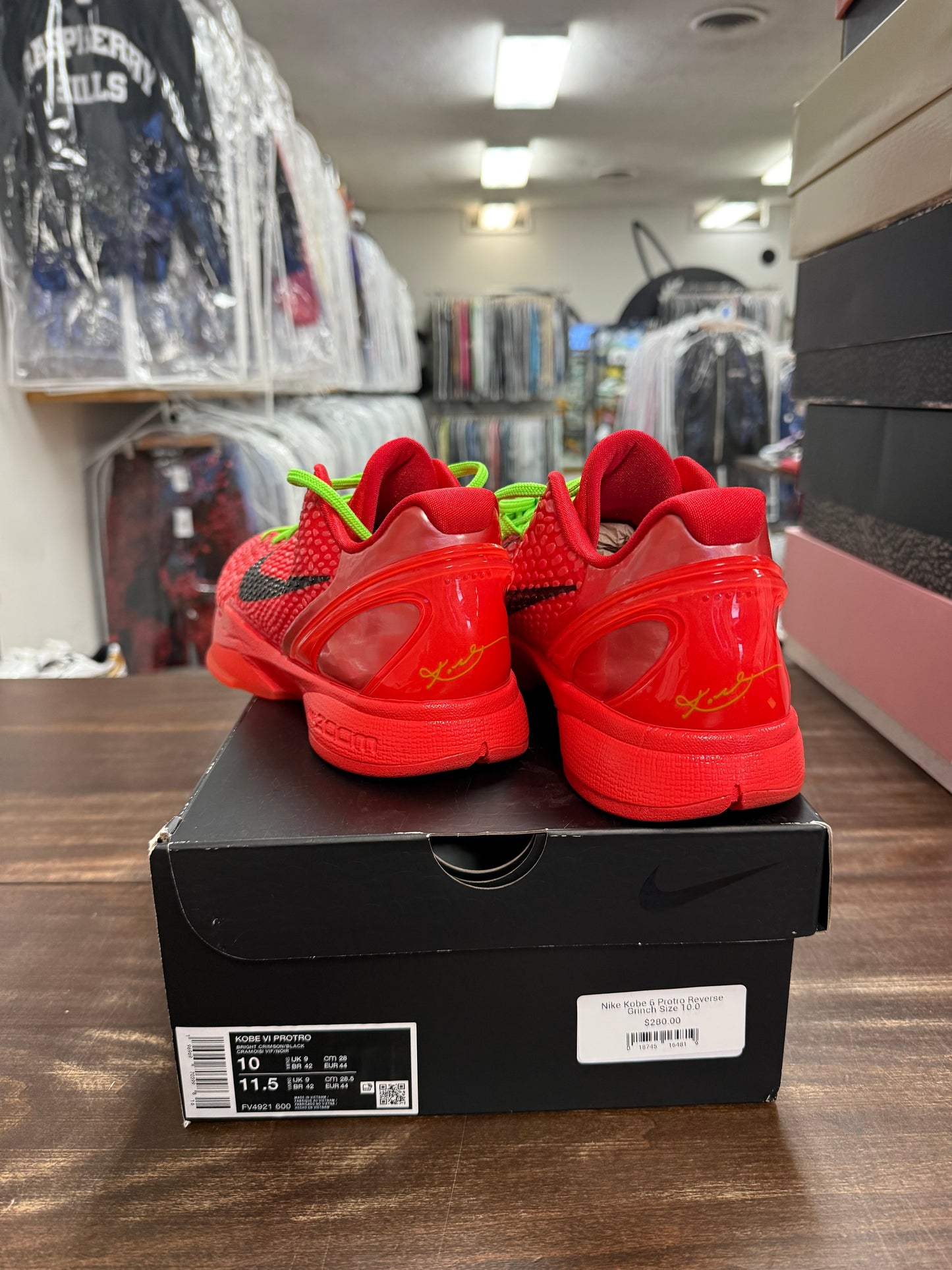 Nike Kobe 6 Protro Reverse Grinch