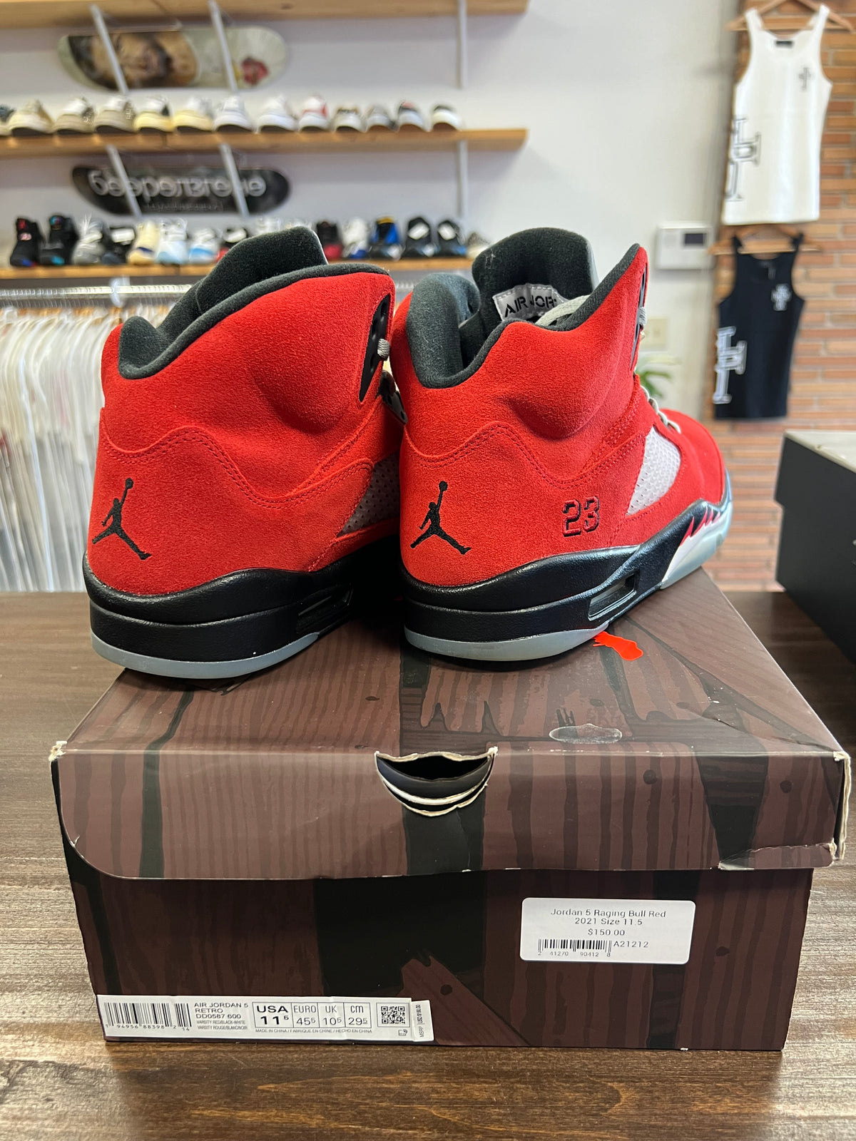 Jordan 5 Raging Bull Red 2021