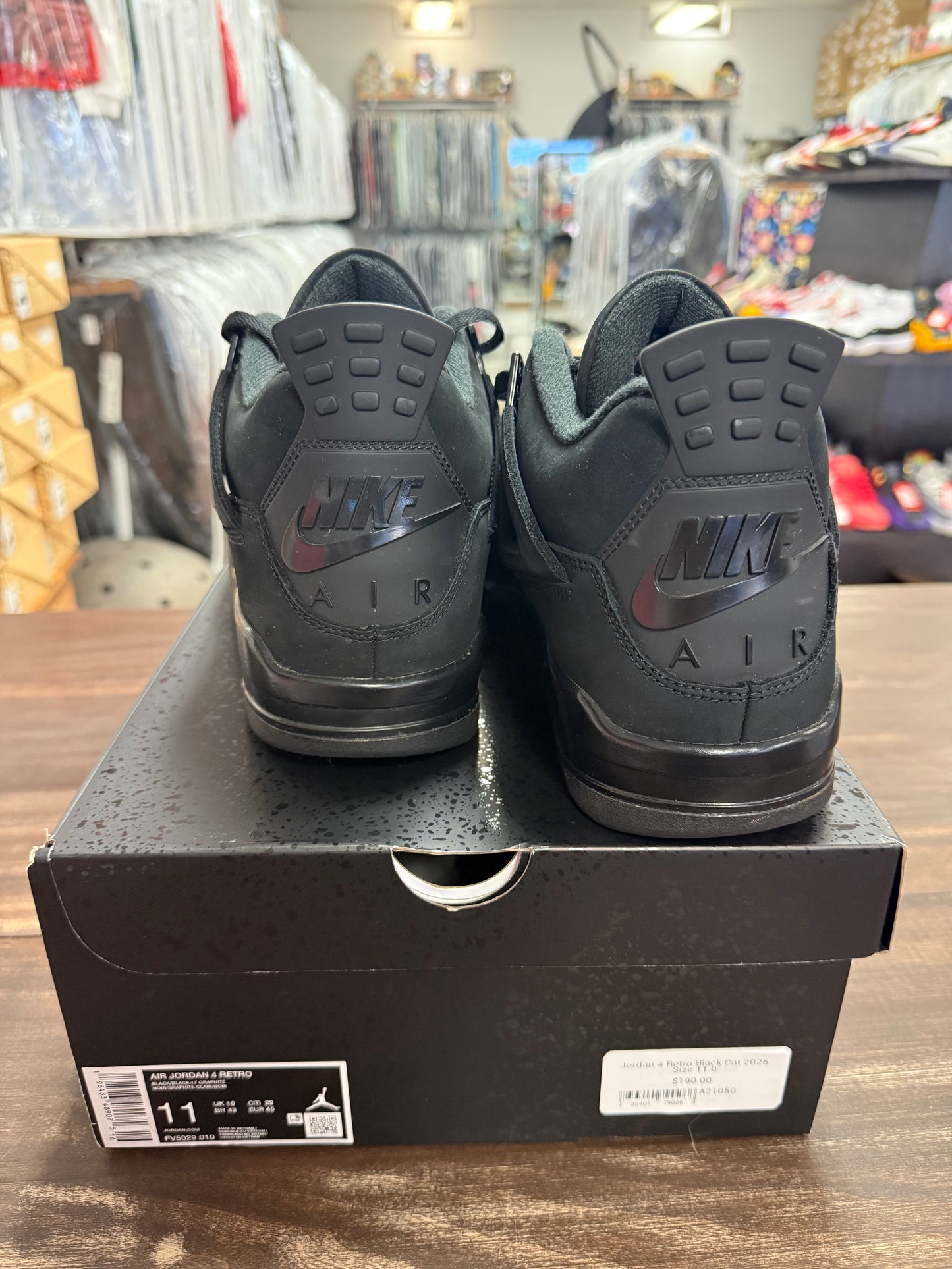Jordan 4 Retro Black Cat 2025