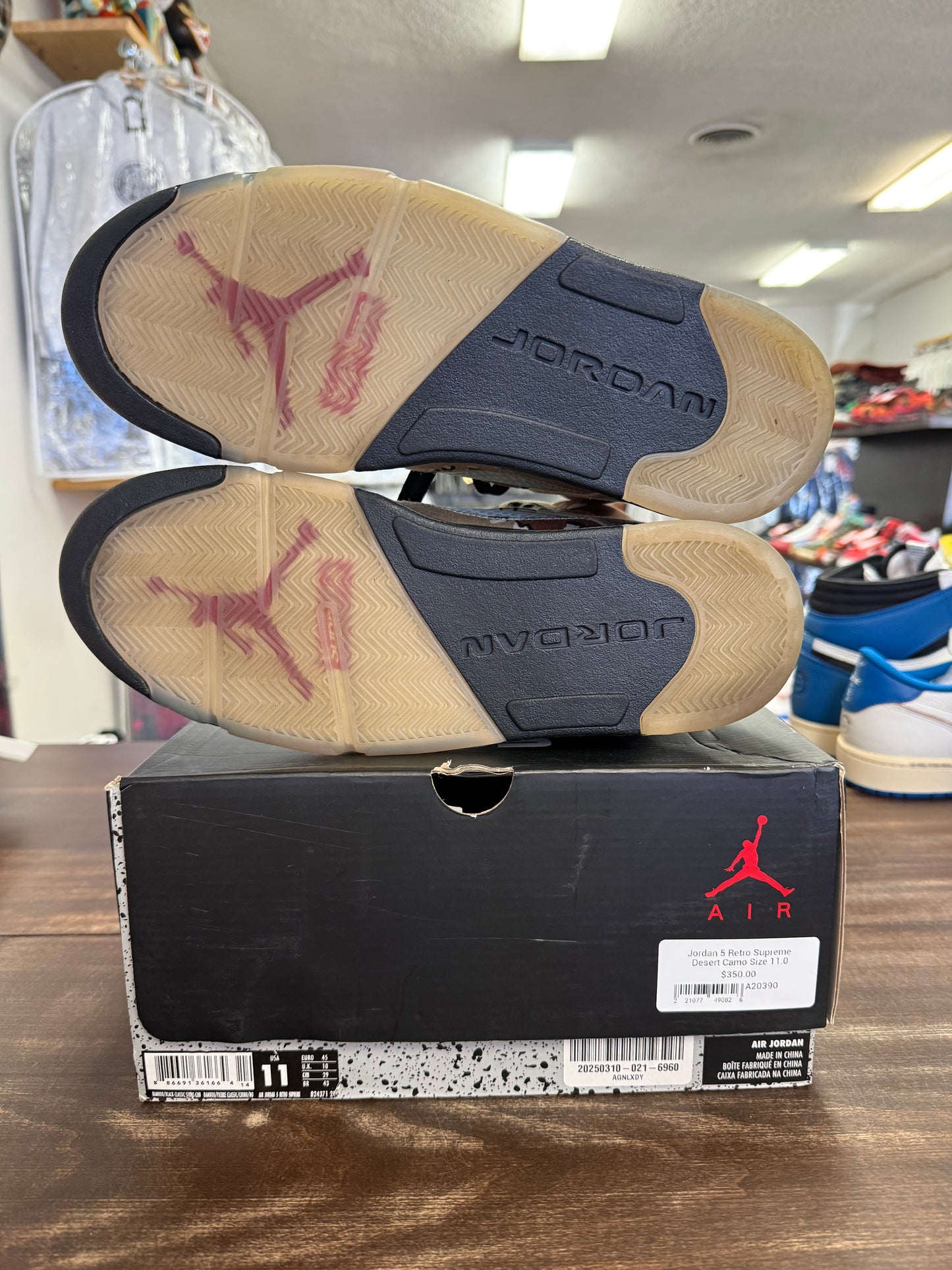 Jordan 5 Retro Supreme Desert Camo