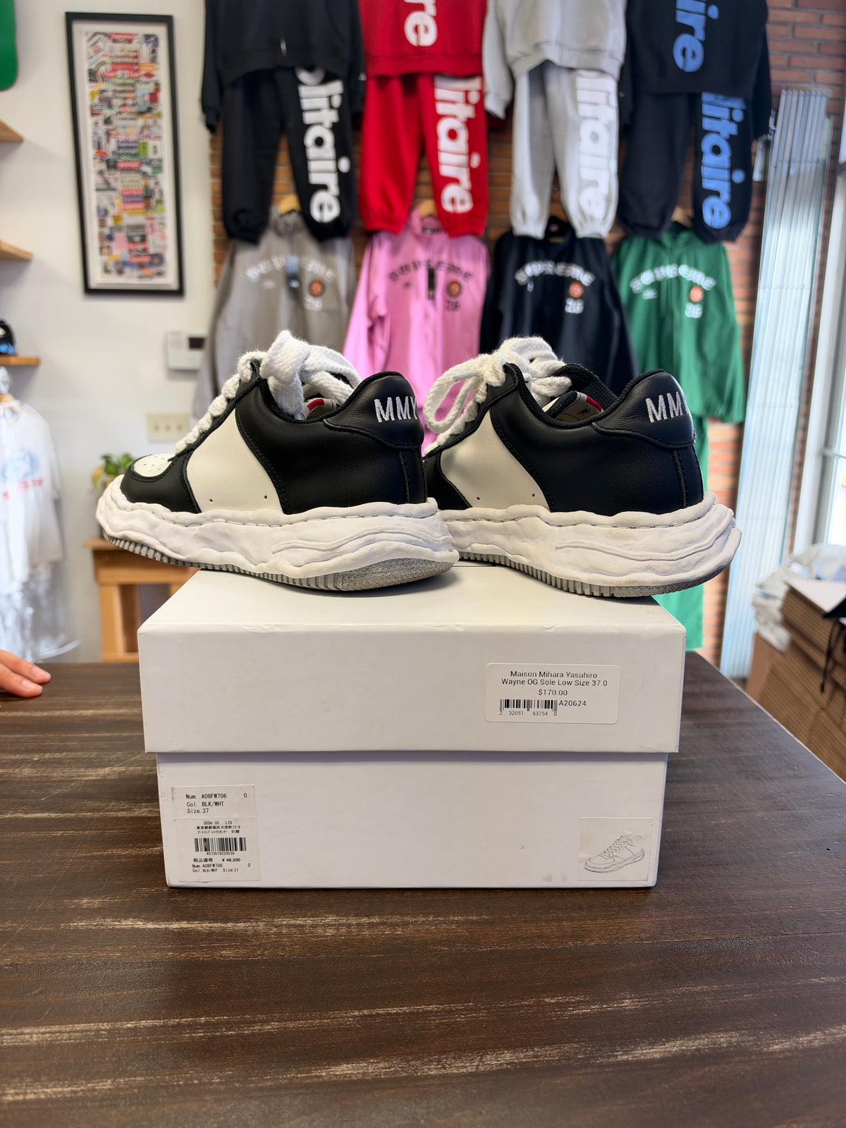 Maison Mihara Yasuhiro Wayne OG Sole Low White Black