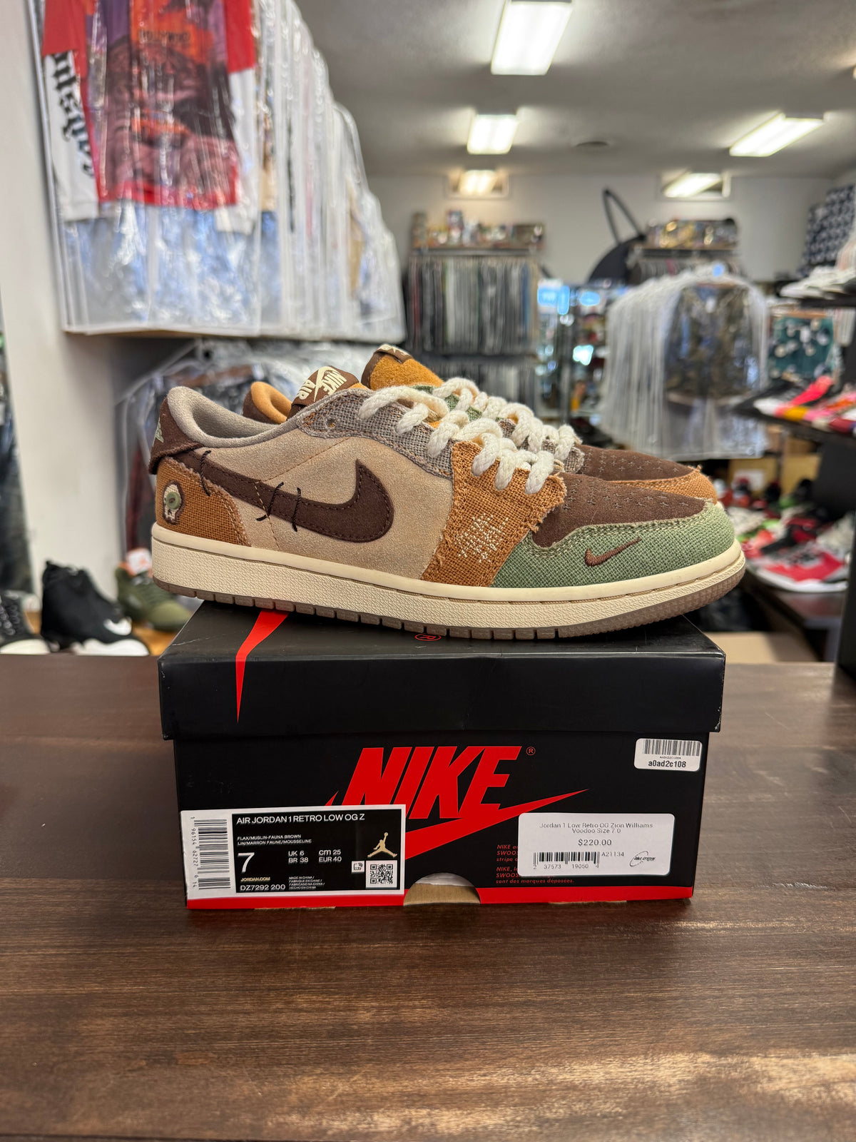 Jordan 1 Low Retro OG Zion Williams Voodoo