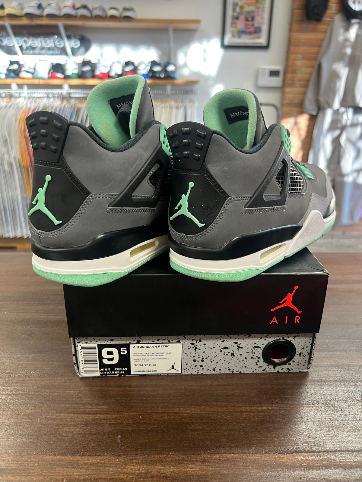 Jordan 4 Green Glow