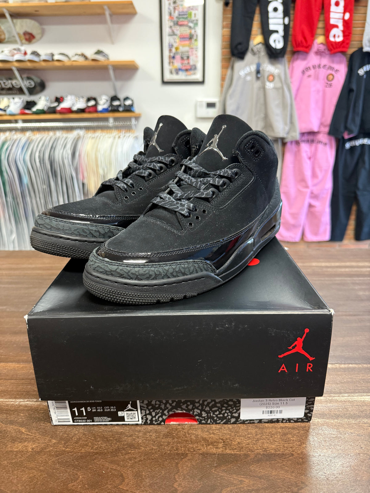 Jordan 3 Black Cat 2025