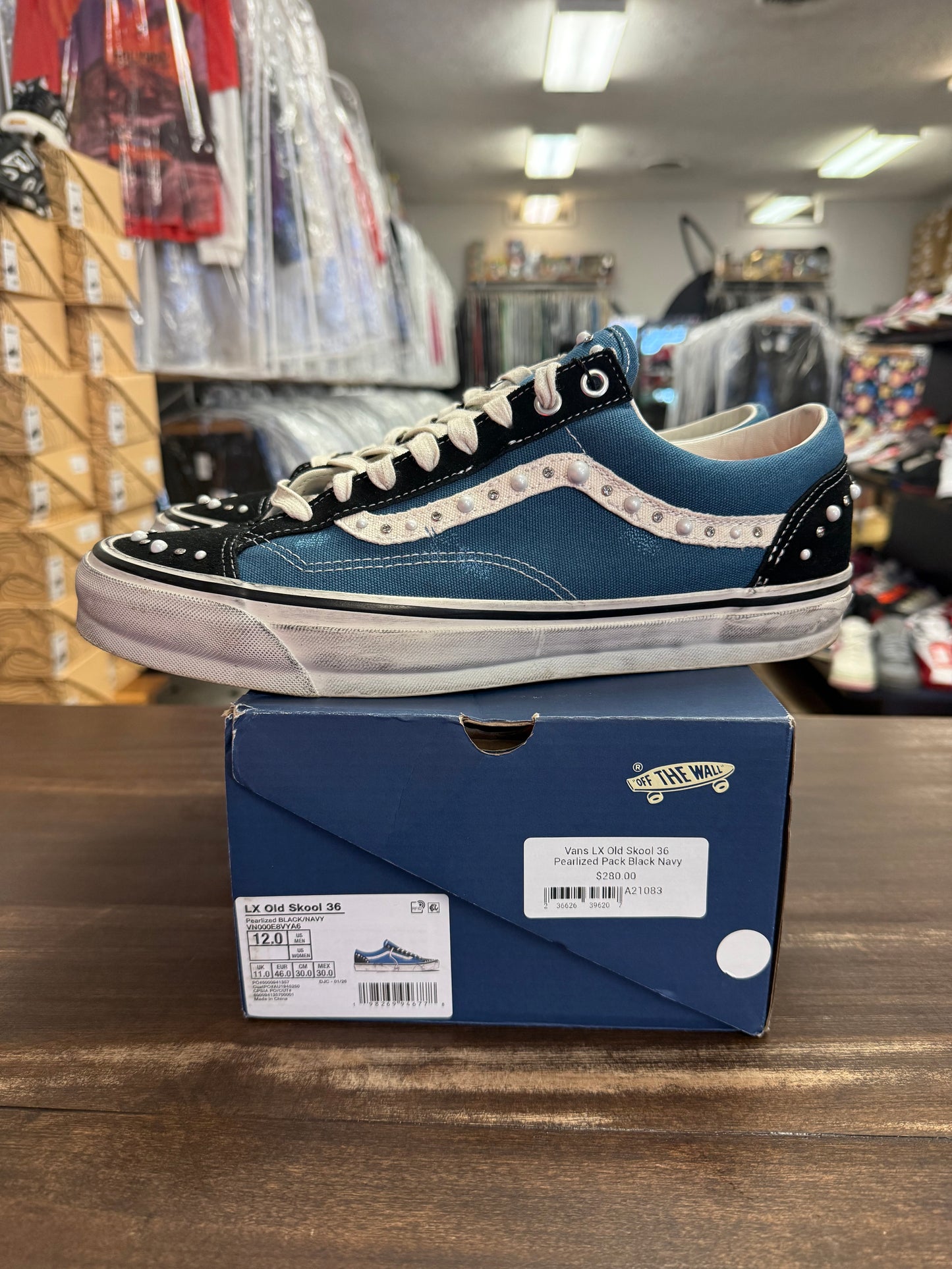 Vans LX Old Skool 36 Pearlized Pack Black Navy