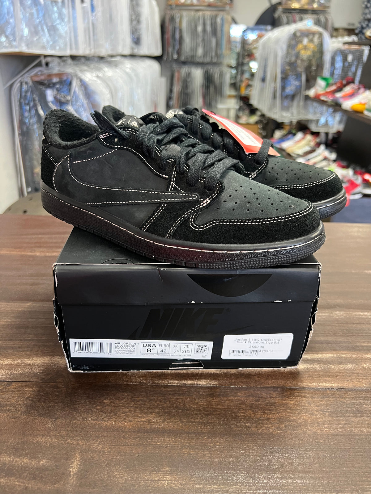 Jordan 1 Low Travis Scott Black Phantom