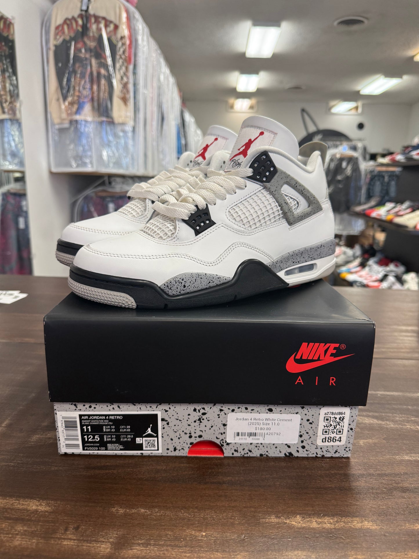 Jordan 4 Retro White Cement (2025)