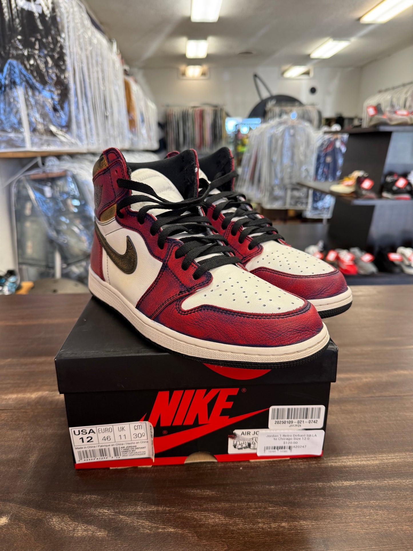 Jordan 1 Retro Defiant SB LA to Chicago