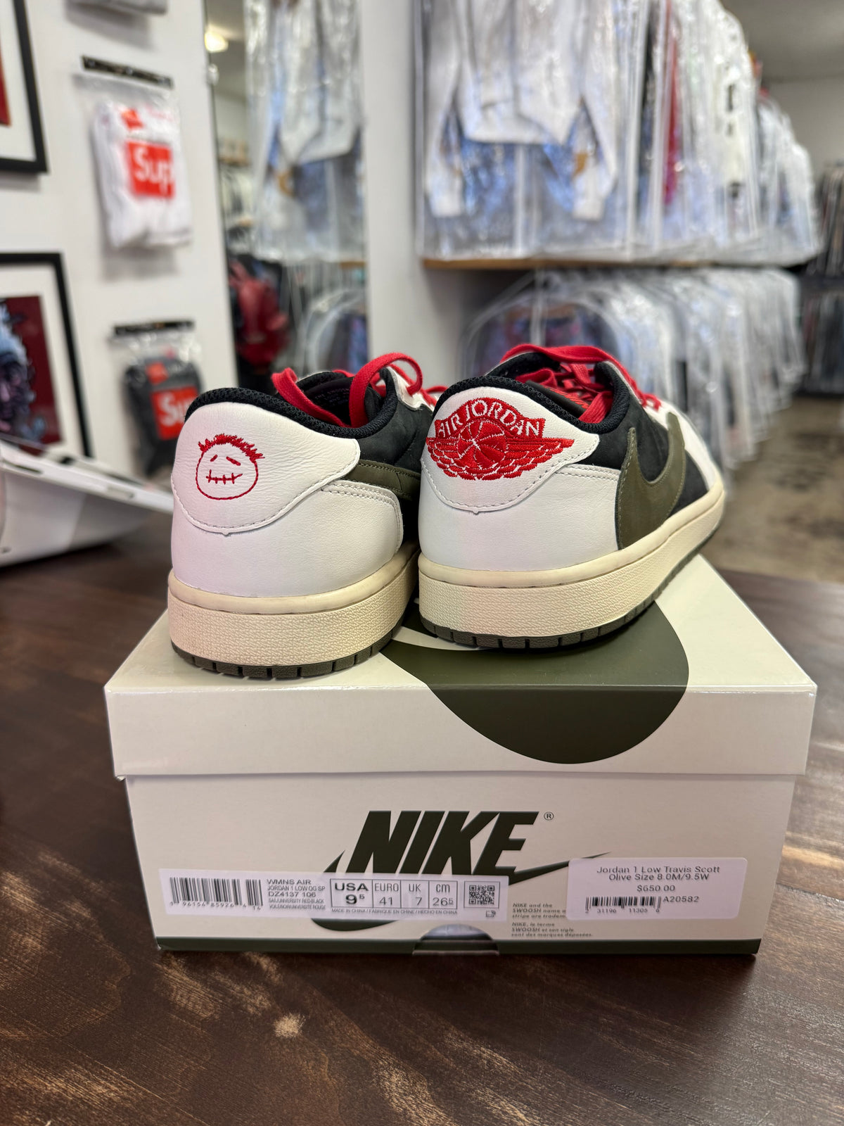 Jordan 1 Low Travis Scott Olive