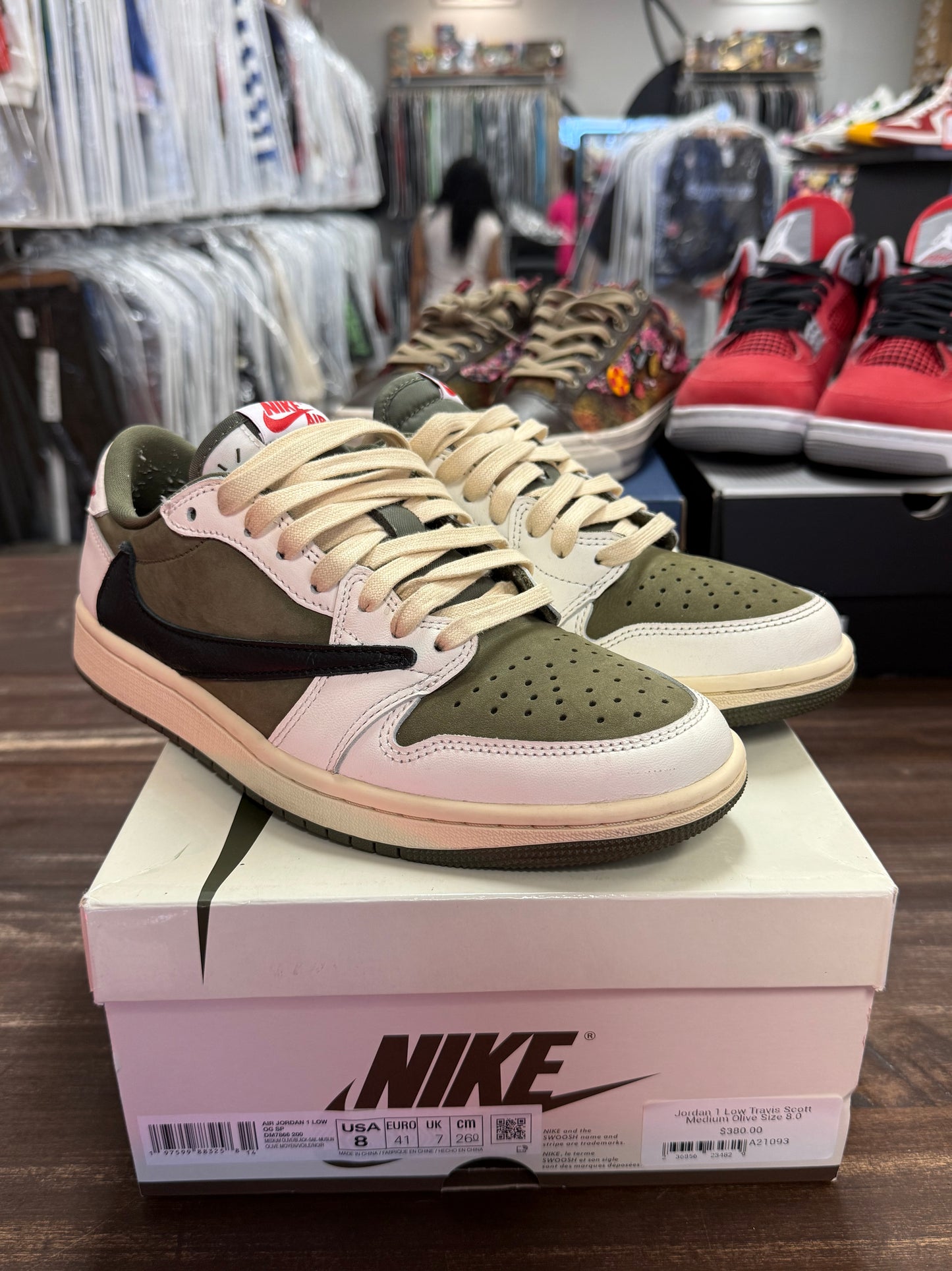 Jordan 1 Low Travis Scott Medium Olive