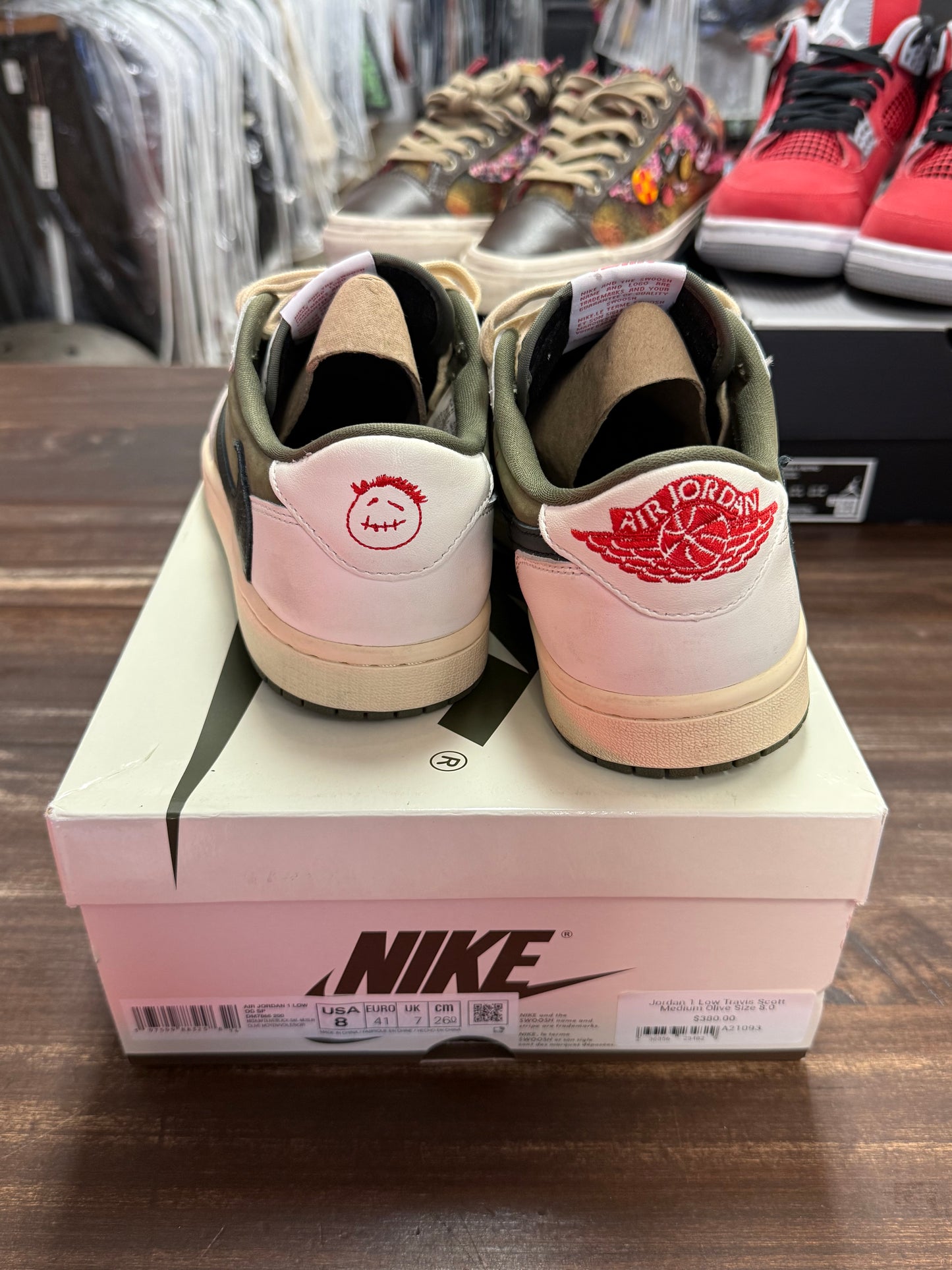 Jordan 1 Low Travis Scott Medium Olive