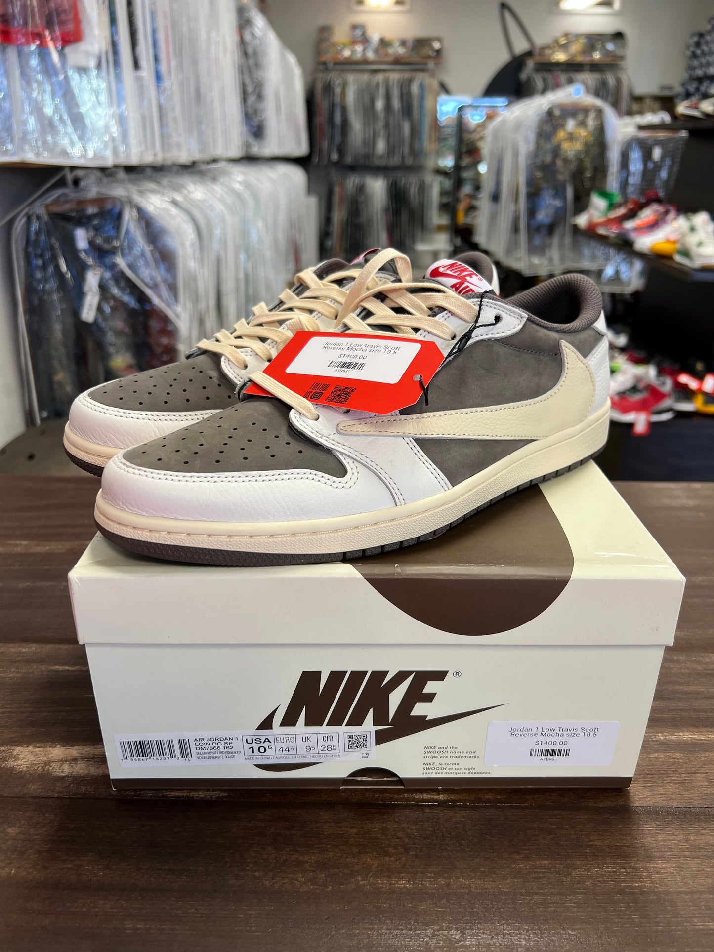 Jordan 1 Retro Low OG SP Travis Scott Reverse Mocha