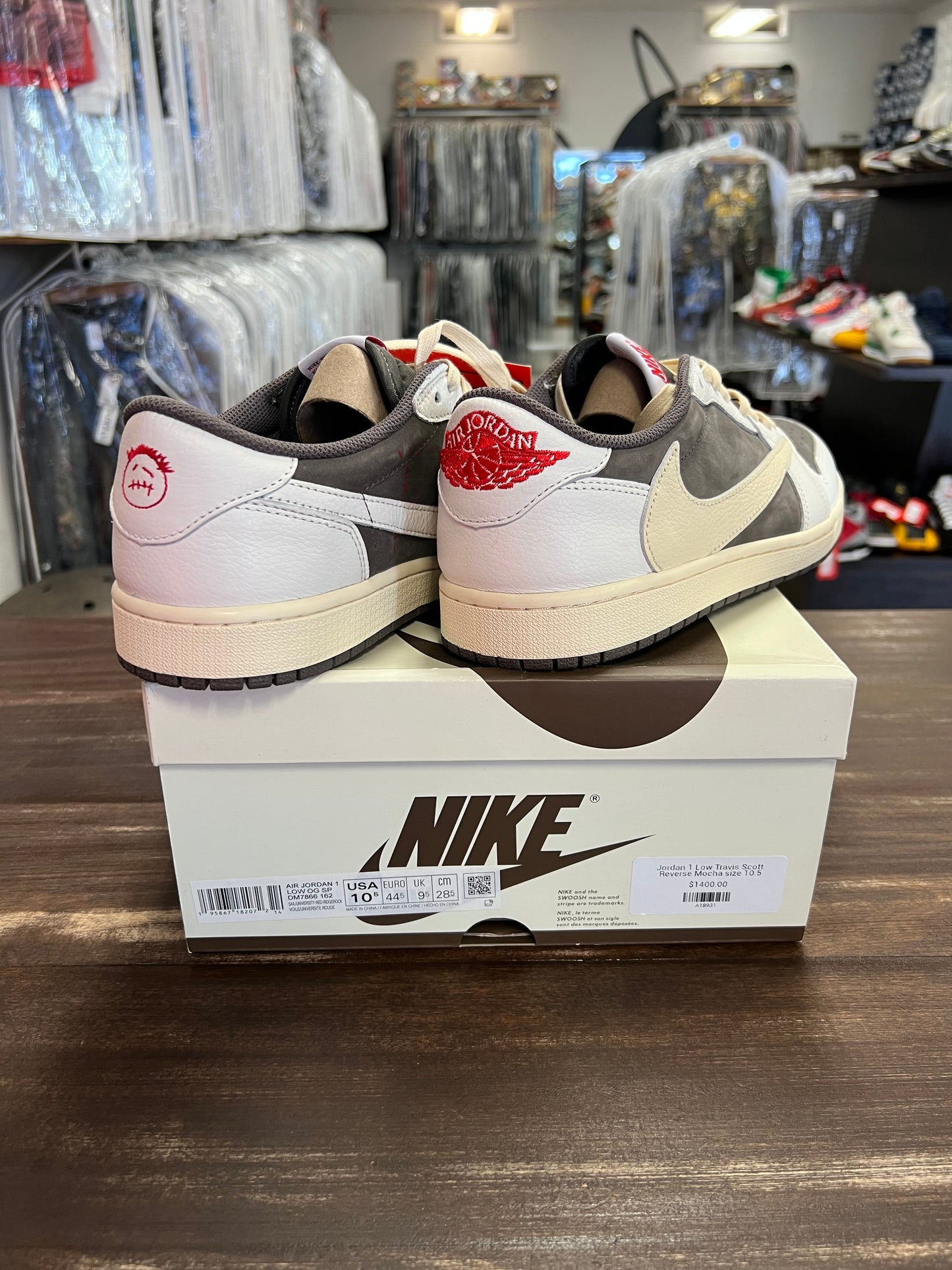 Jordan 1 Retro Low OG SP Travis Scott Reverse Mocha