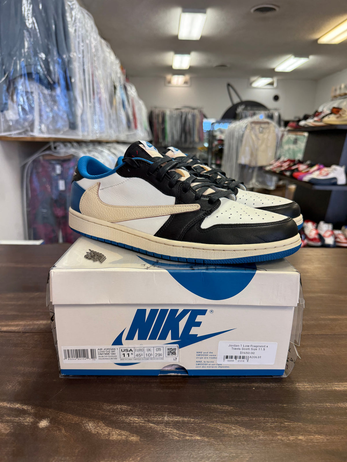Jordan 1 Low Fragment x Travis Scott