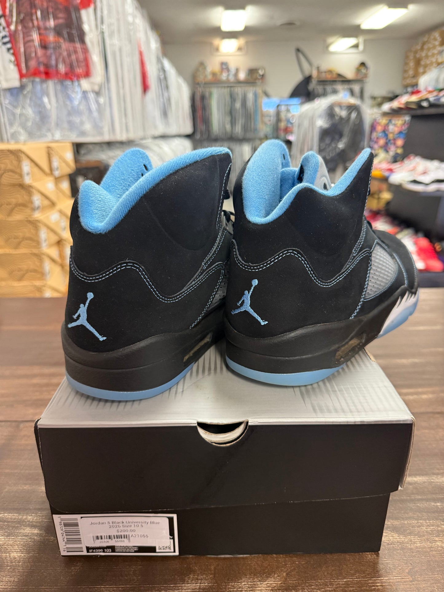 Jordan 5 Black University Blue 2026