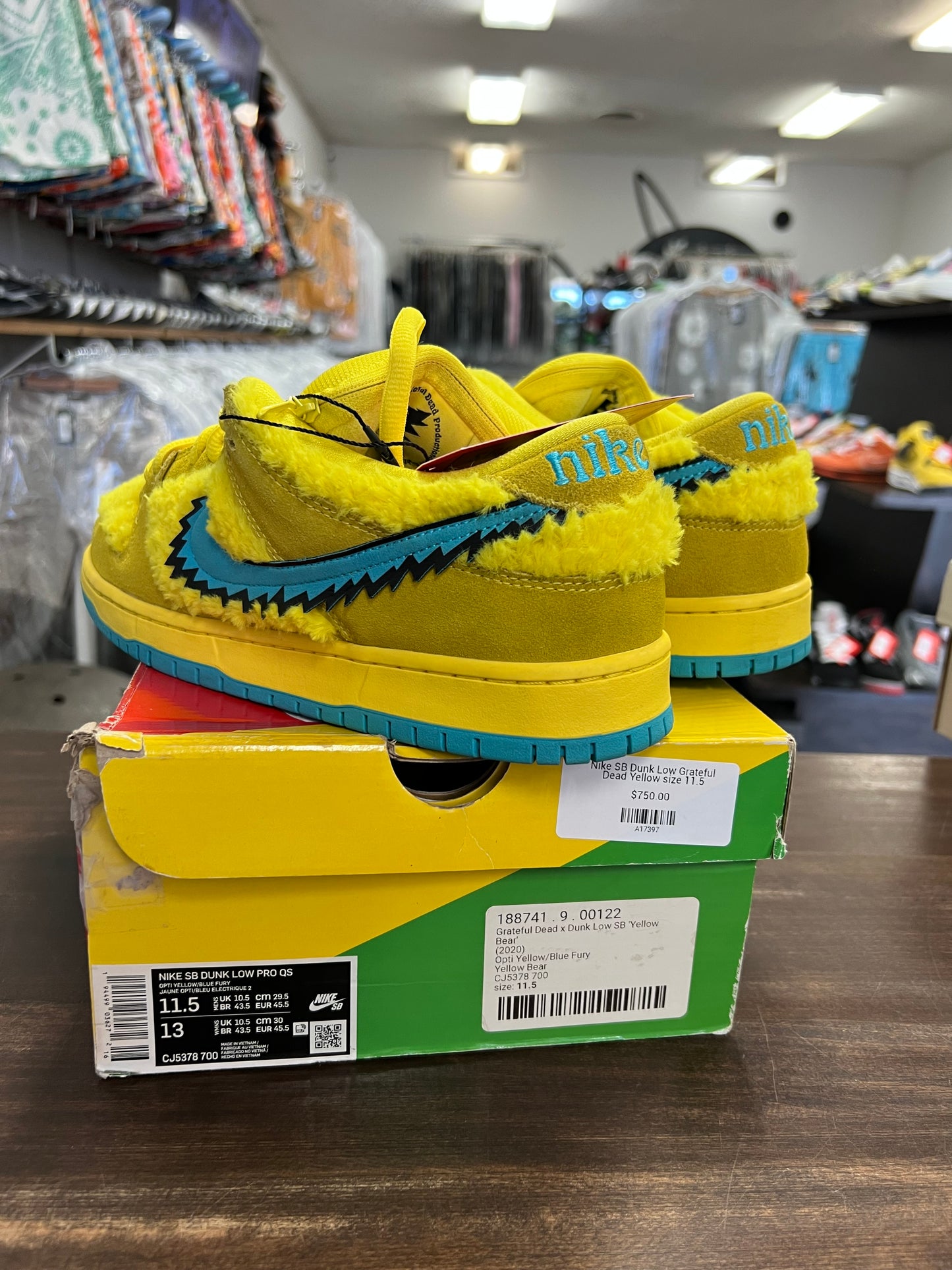 Nike SB Dunk Low Grateful Dead Bears Opti Yellow
