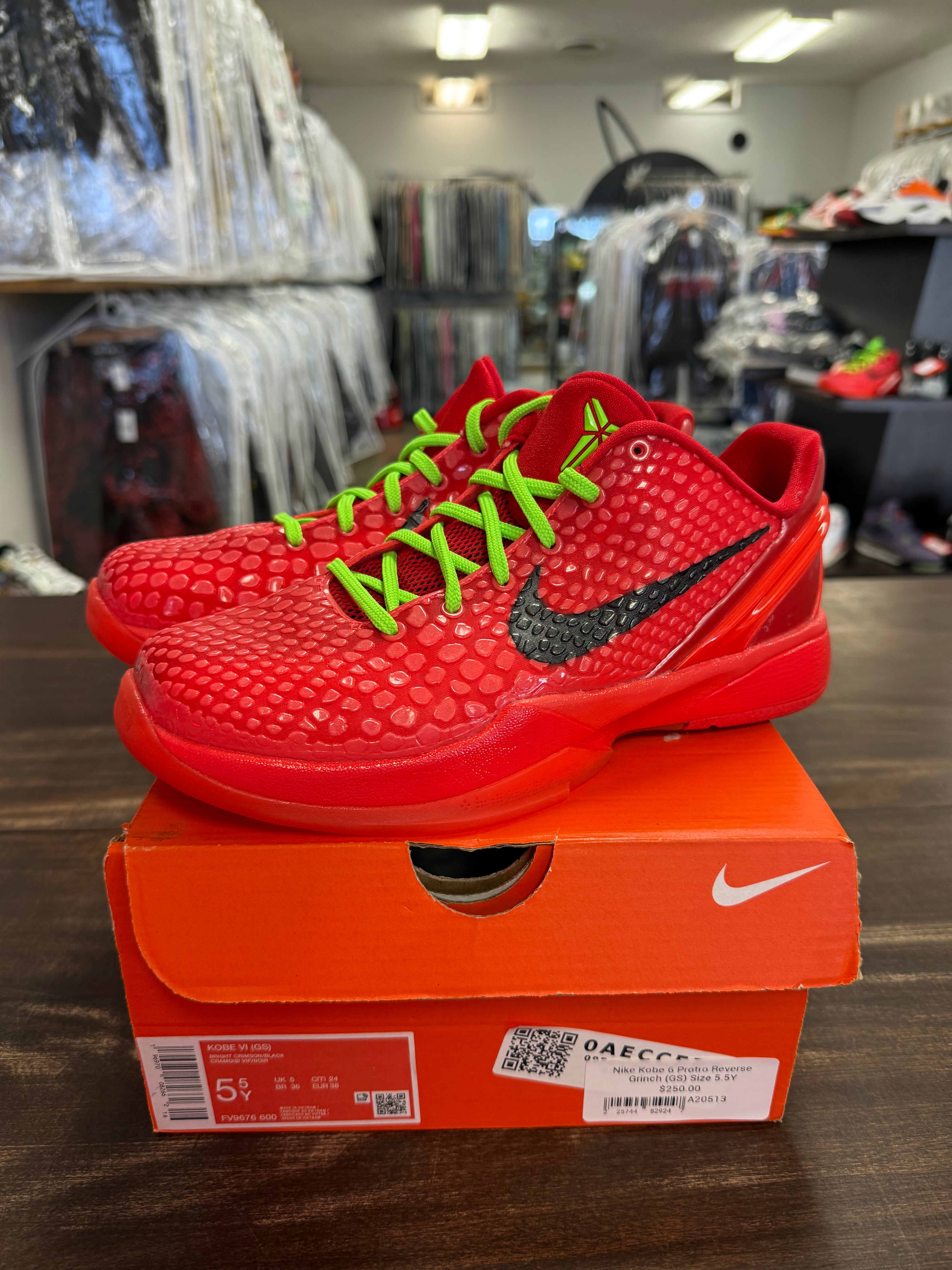 Nike Kobe 6 Protro Reverse Grinch (GS) – Sole System