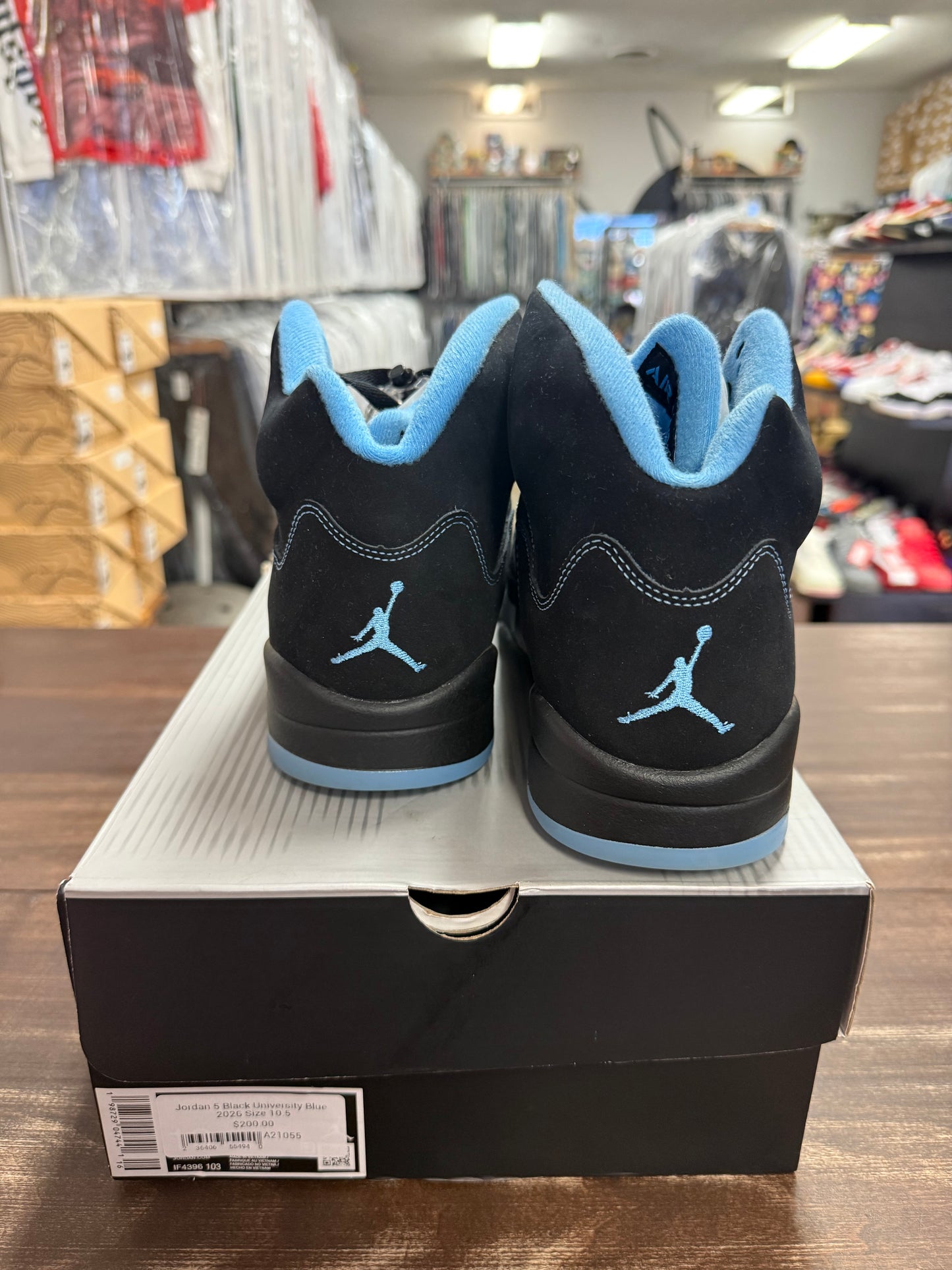 Jordan 5 Black University Blue 2026