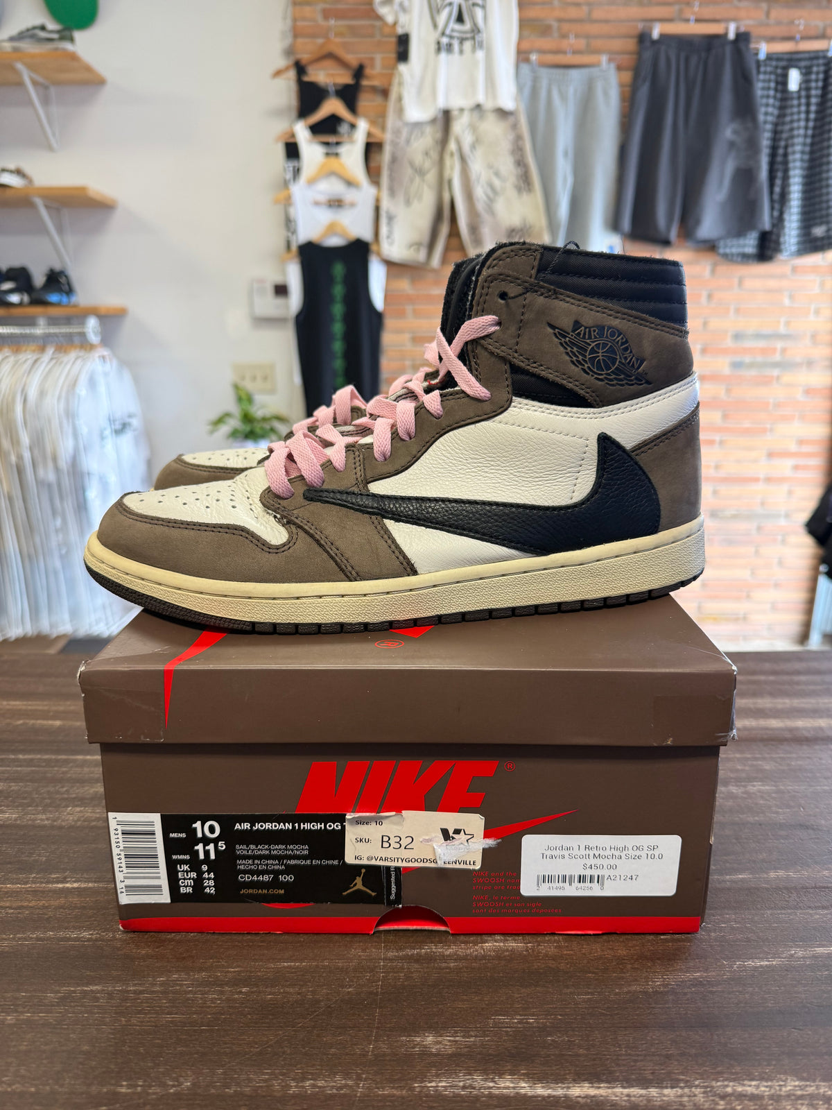 Jordan 1 Retro High OG SP Travis Scott Mocha