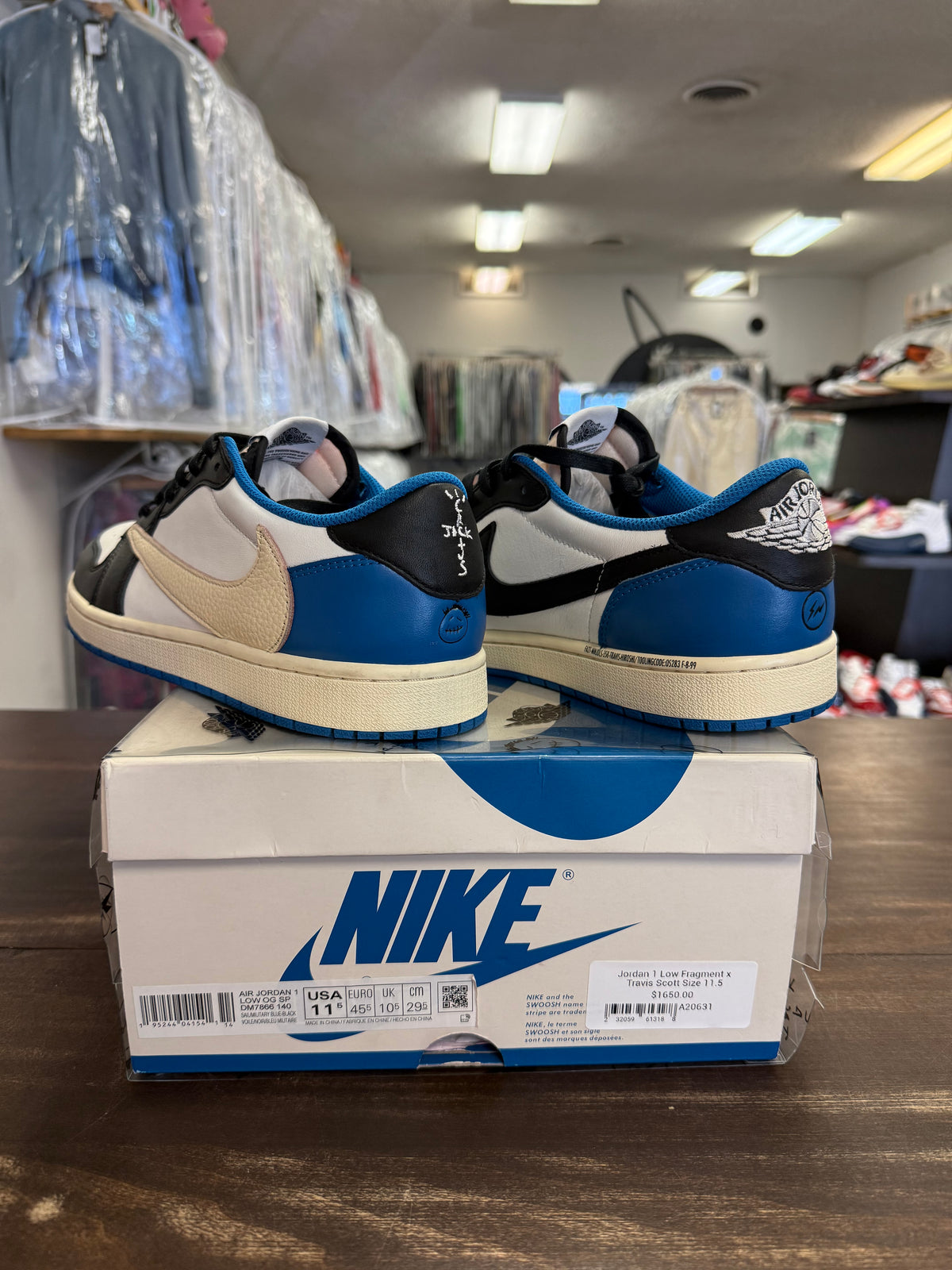 Jordan 1 Low Fragment x Travis Scott